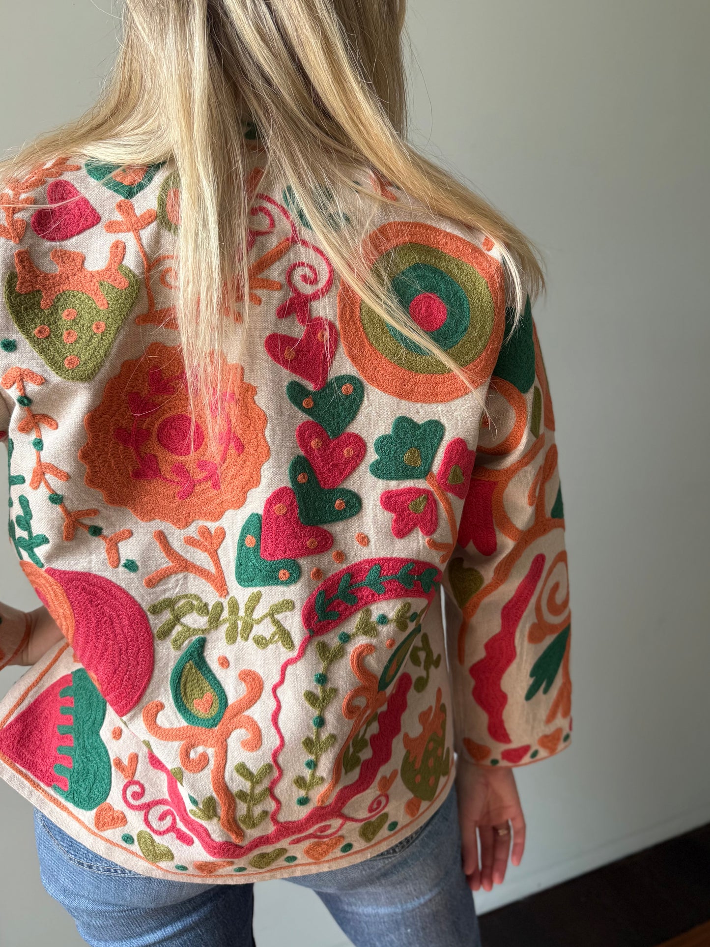 Cotton Boho Jacket Embroidered