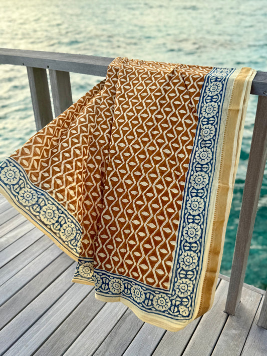 Golden Bagru Pareo/Sarong