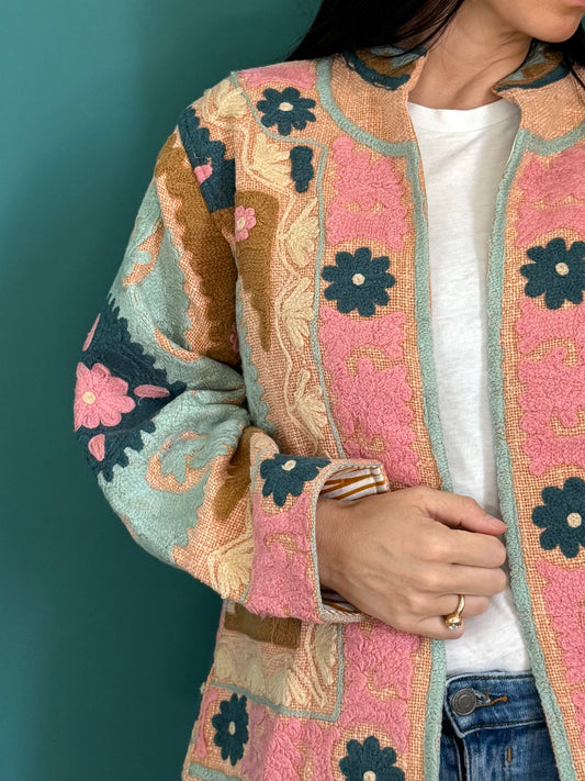 Cotton Suzani Embroidered Jacket