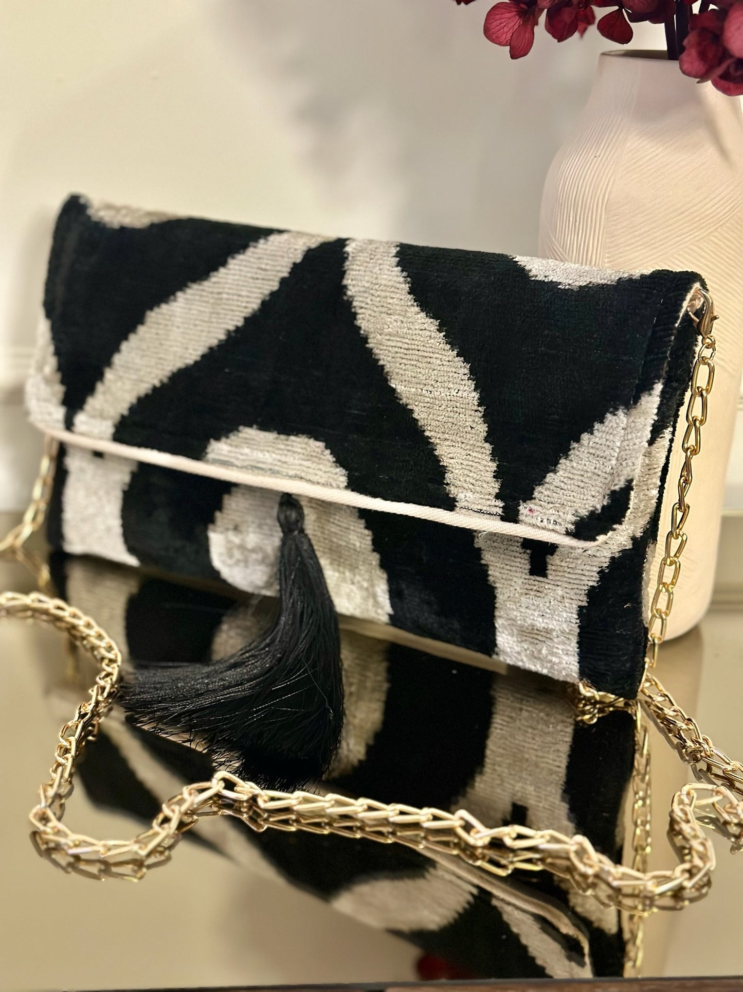 Clutch/Pochette Silk Ikat - Aalia