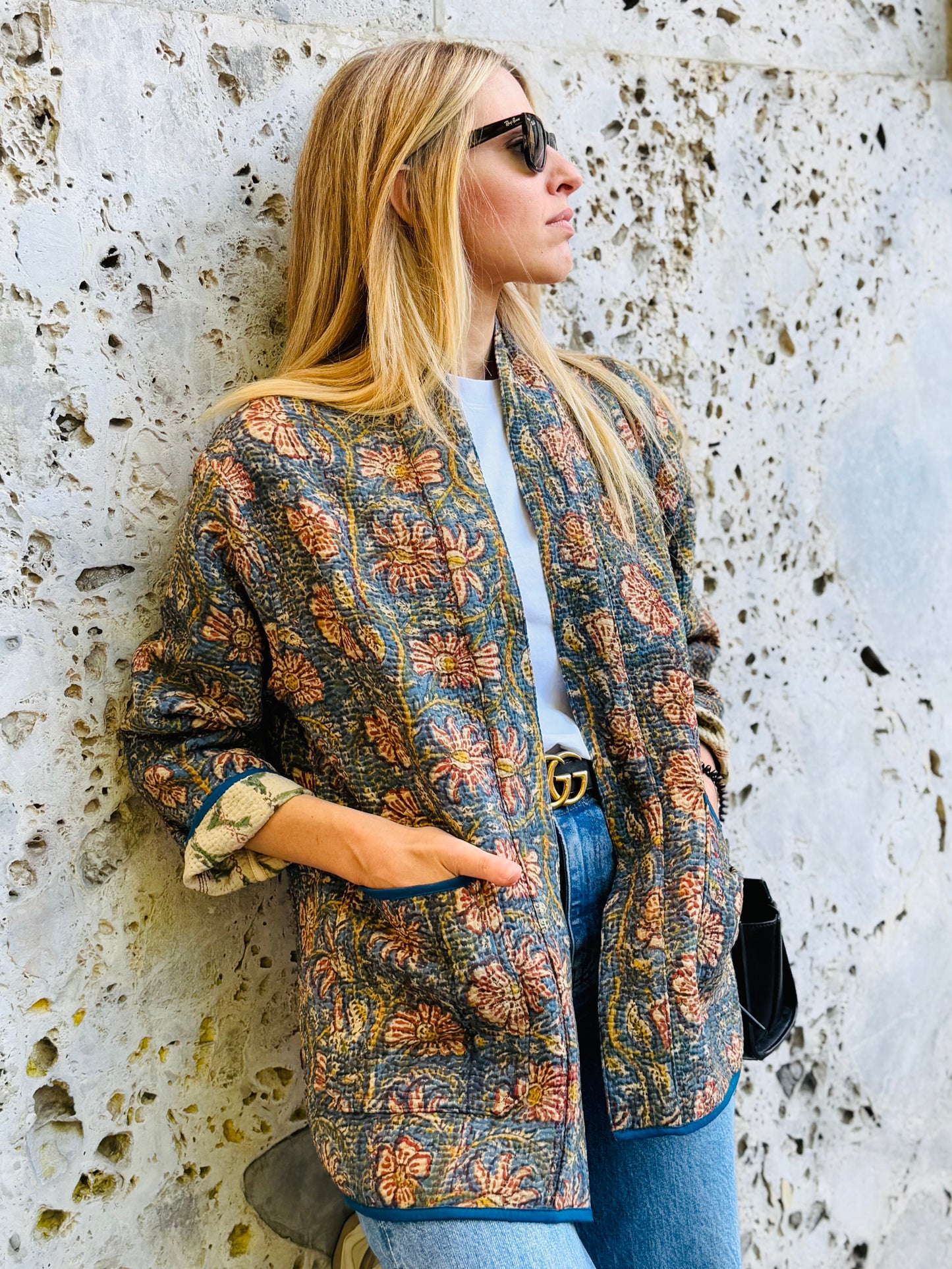 Old Kantha Kimono Jacket