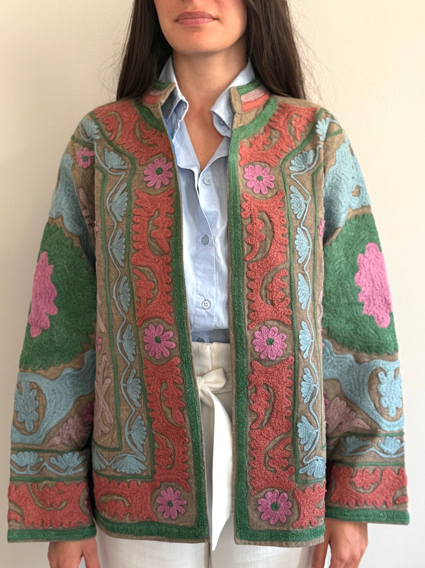 Cotton Suzani Jacket Embroidered