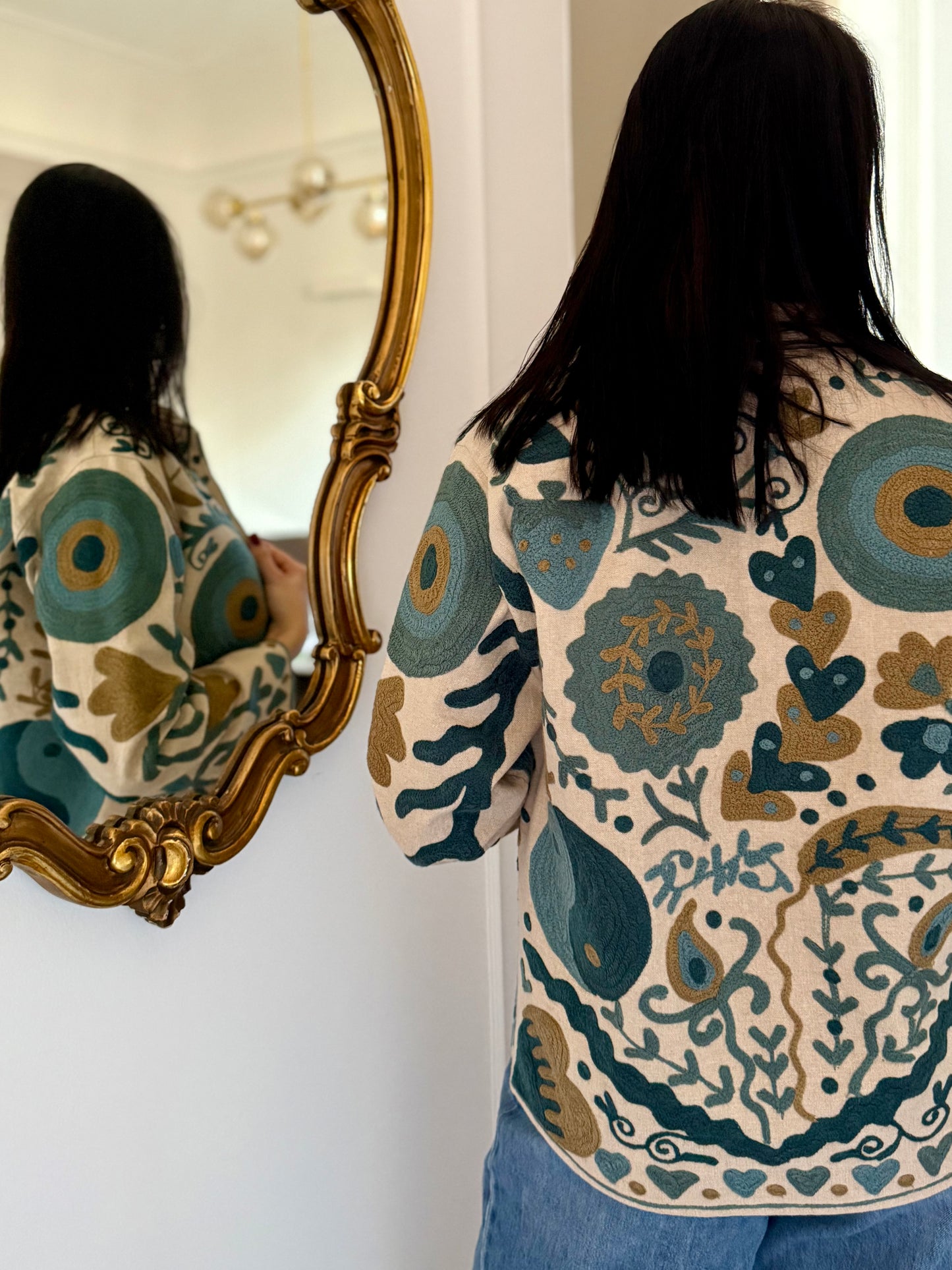 Cotton Boho Jacket Embroidered