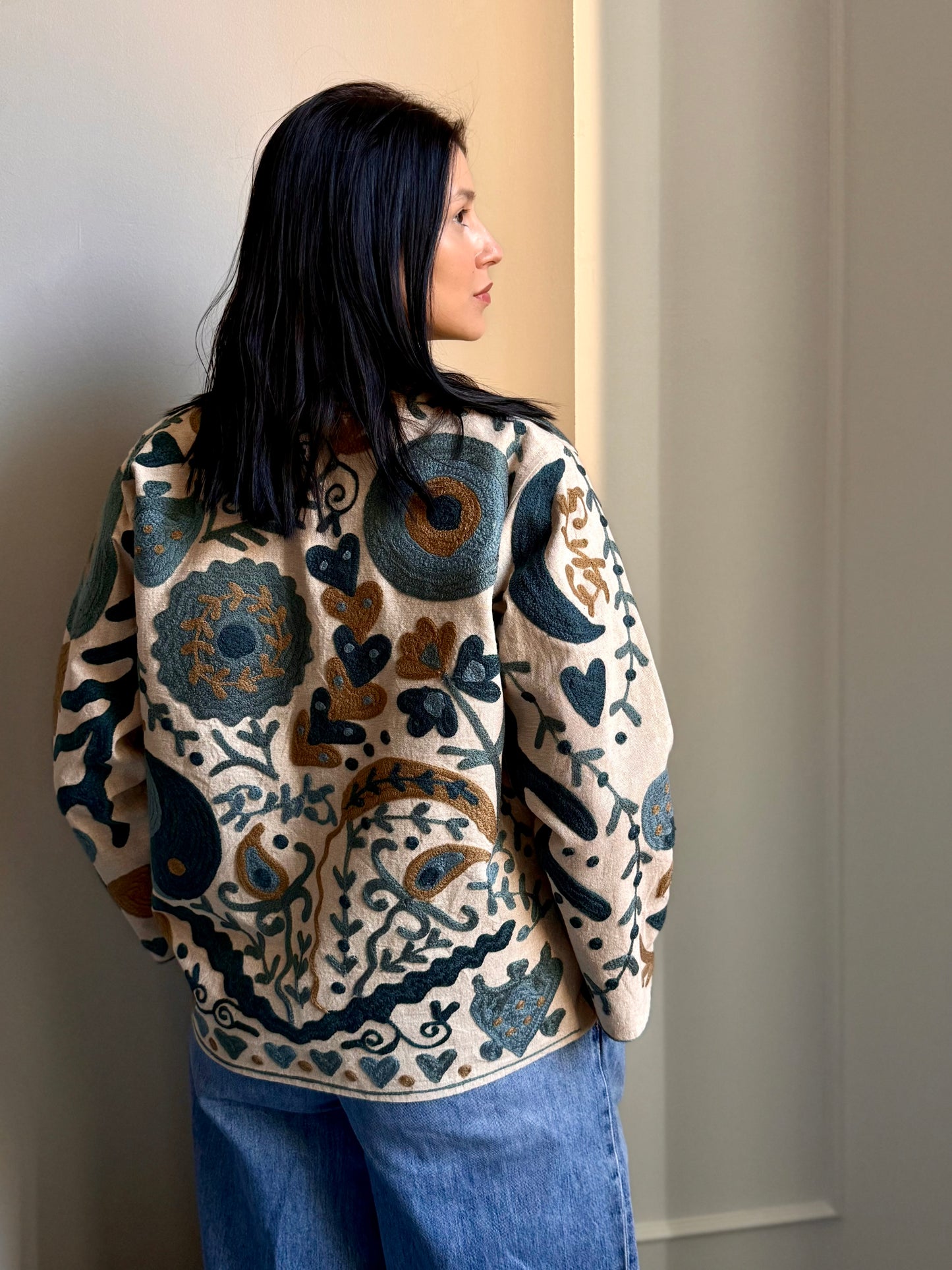 Cotton Boho Jacket Embroidered