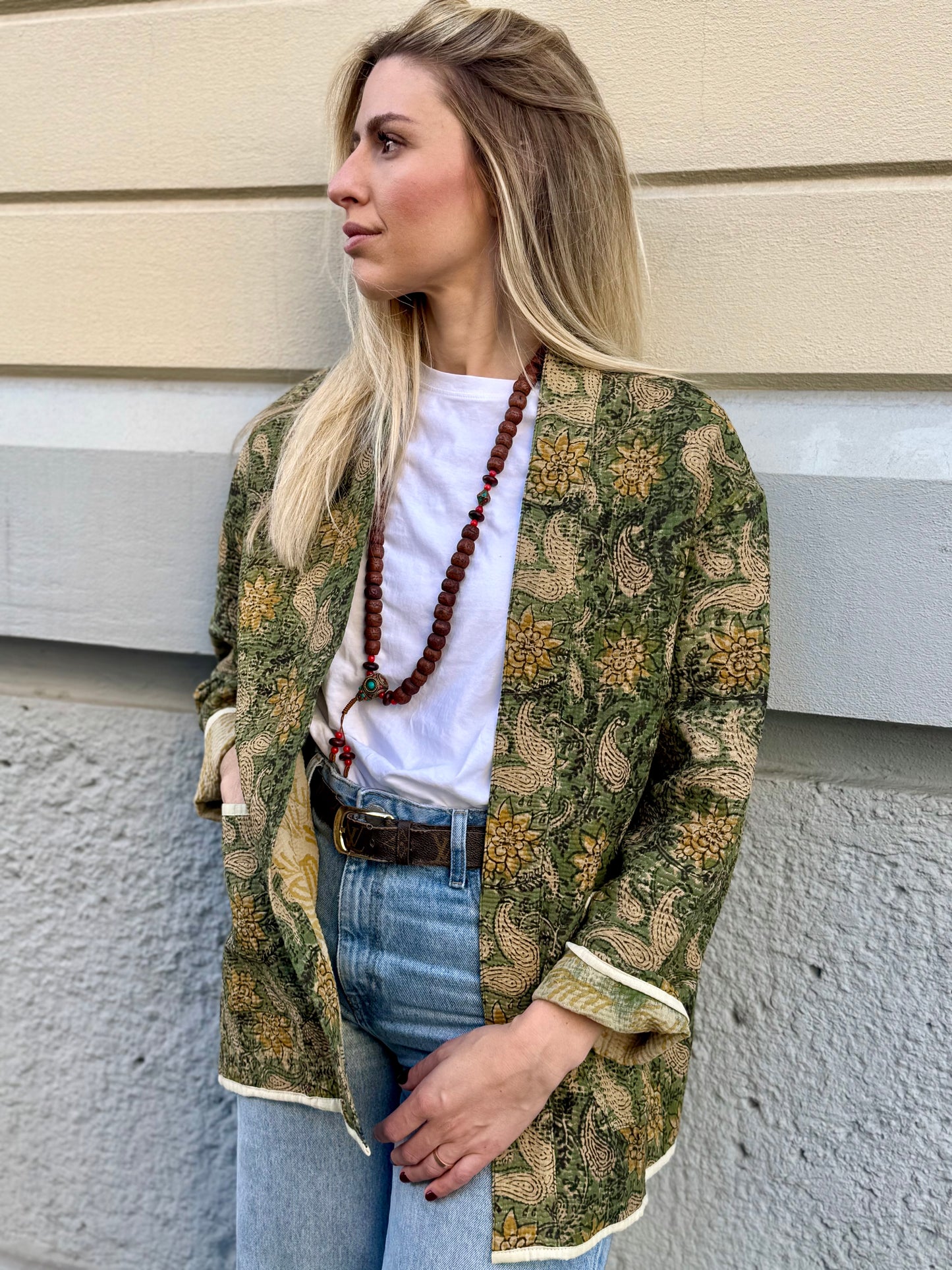 Old Kantha Kimono Jacket