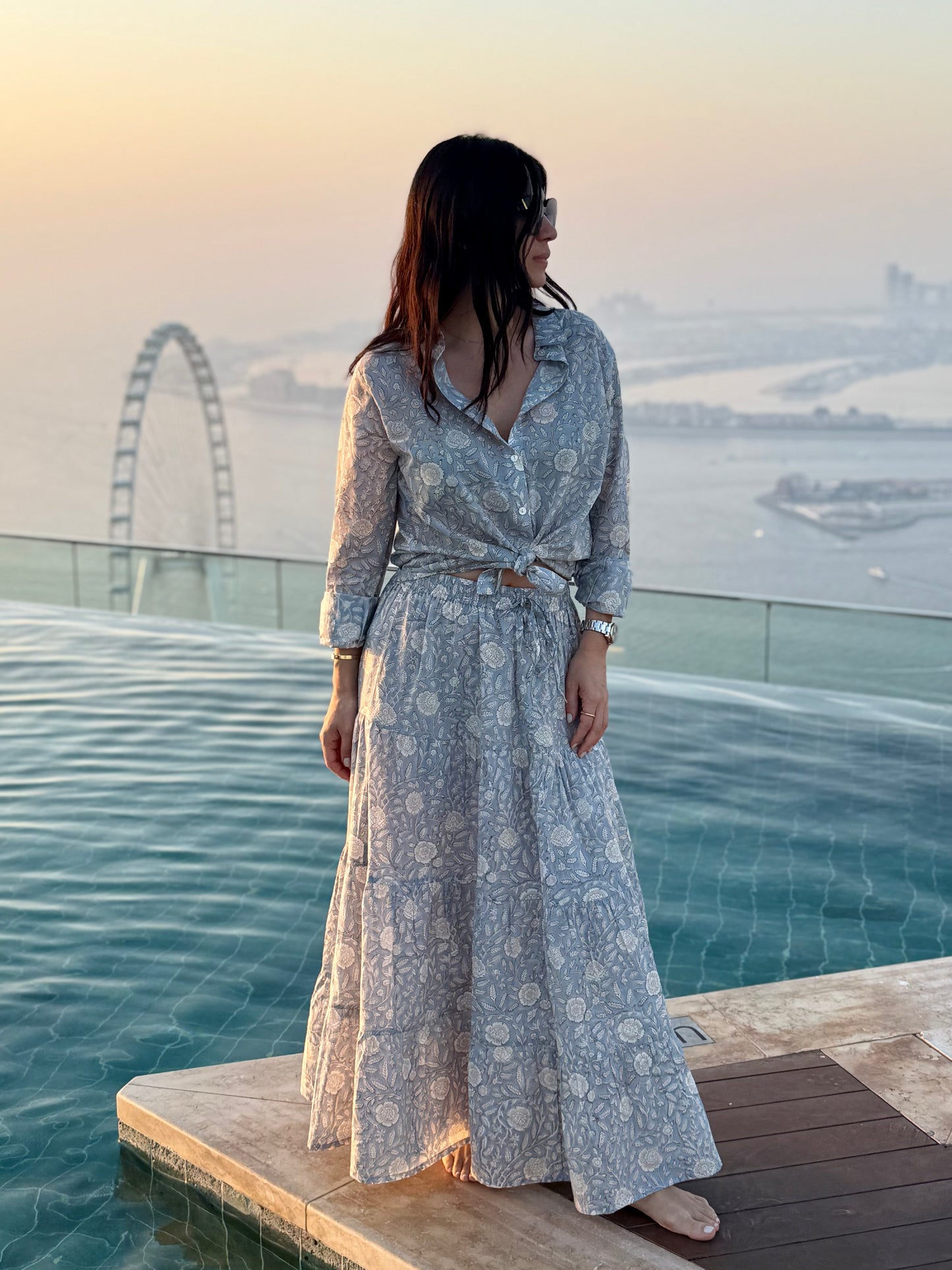 Long Flounced Skirt - Gilda