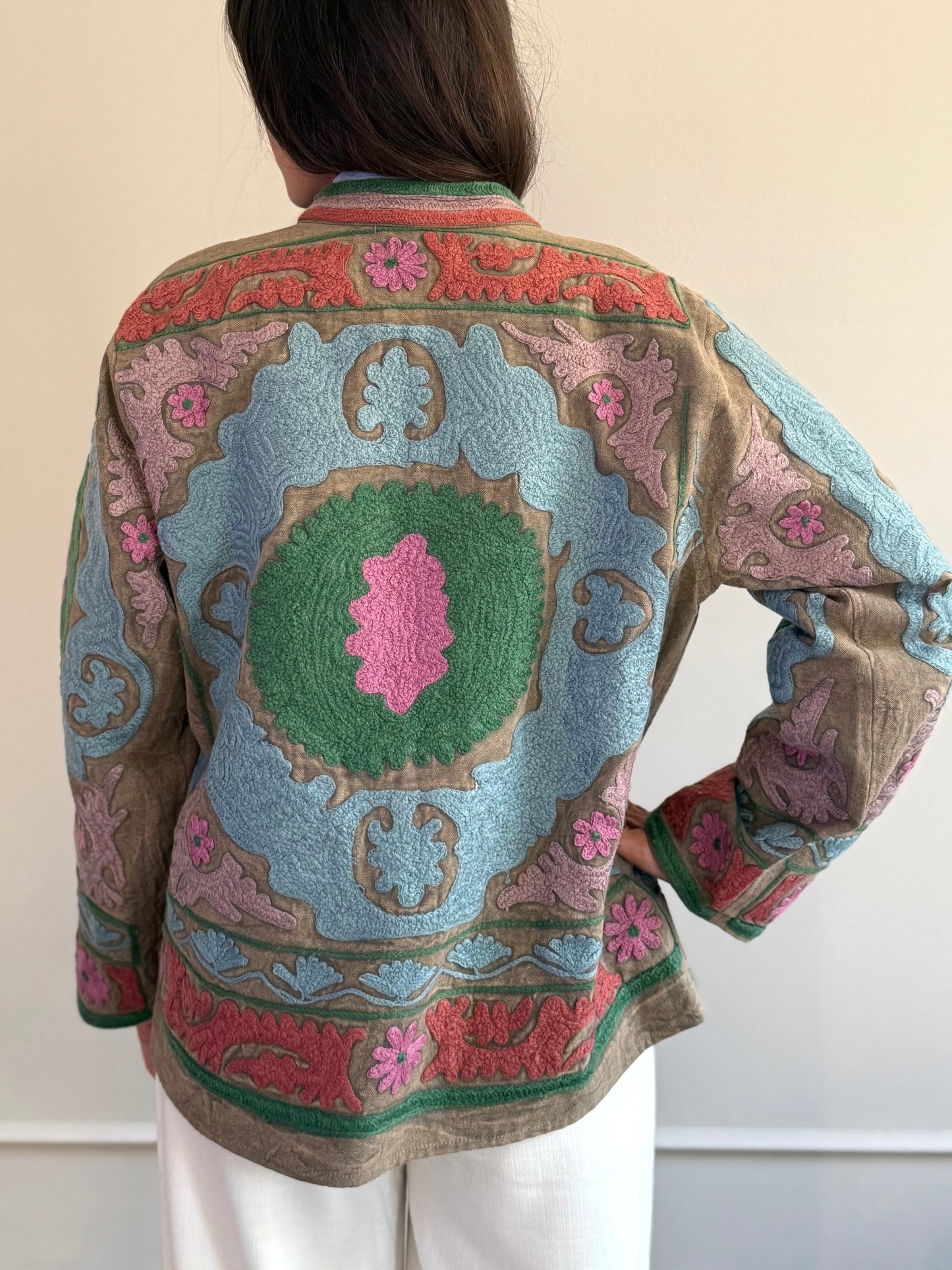 Cotton Suzani Jacket Embroidered