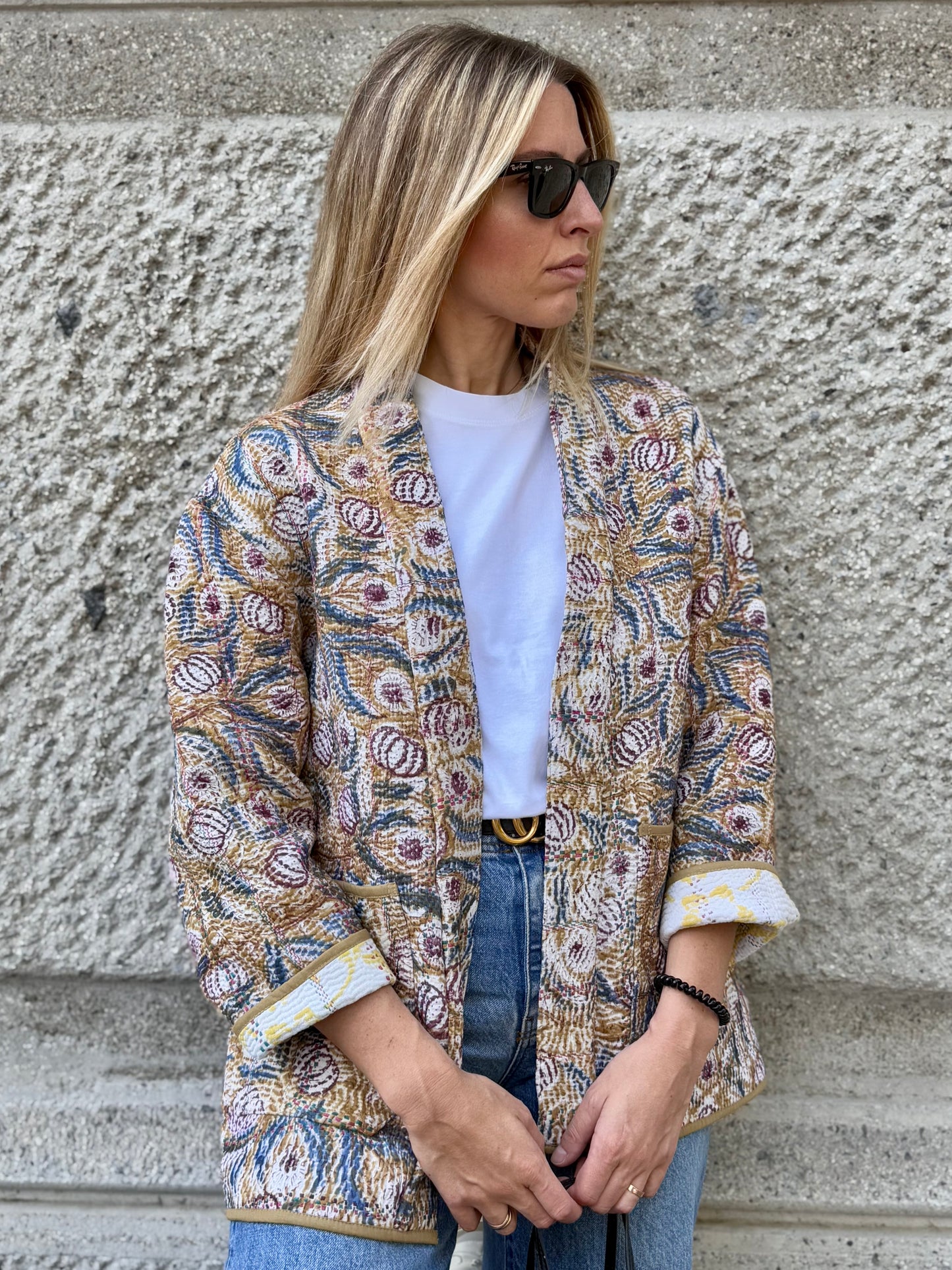 Old Kantha Kimono Jacket