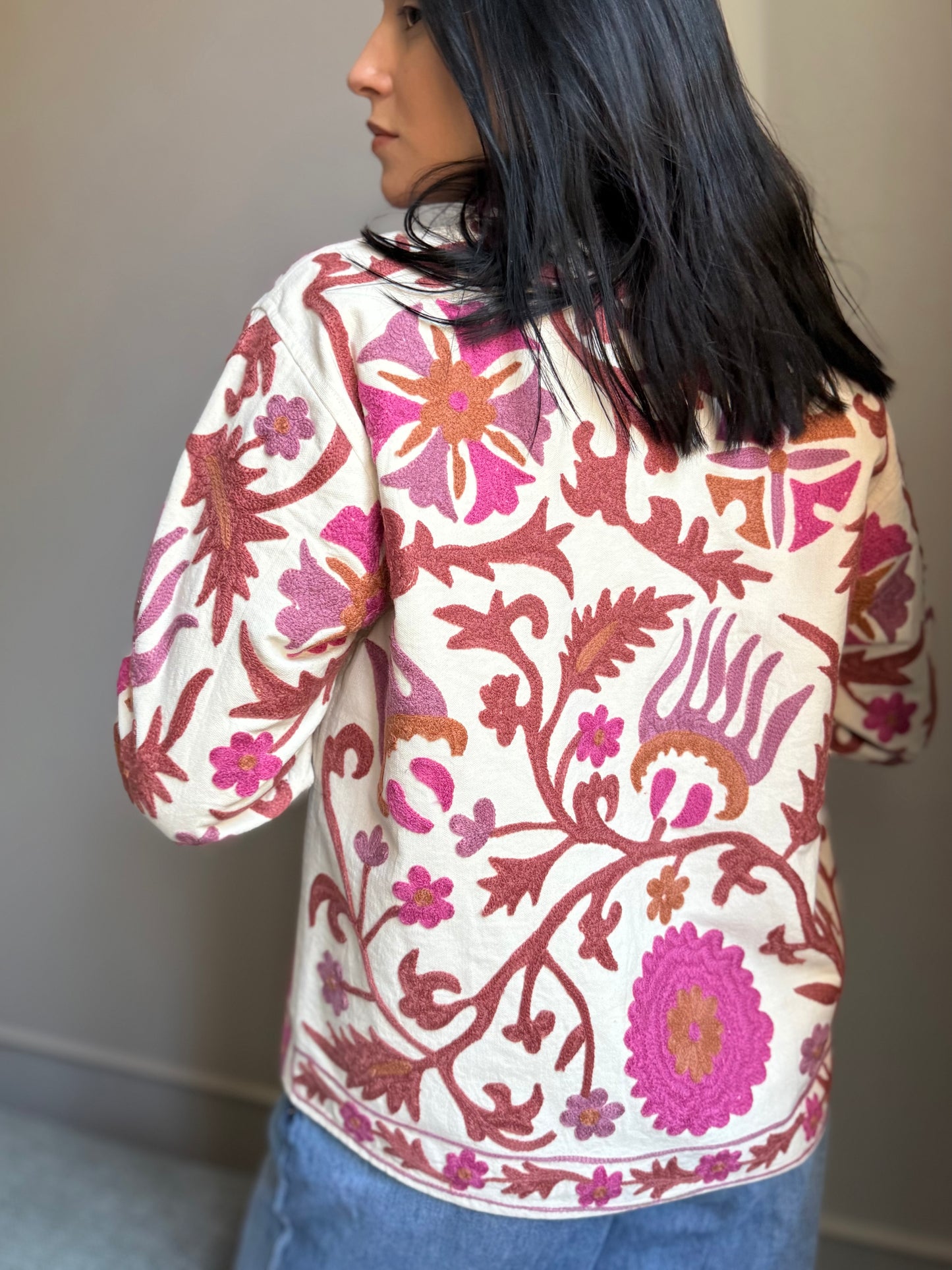 Cotton Boho Jacket Embroidered