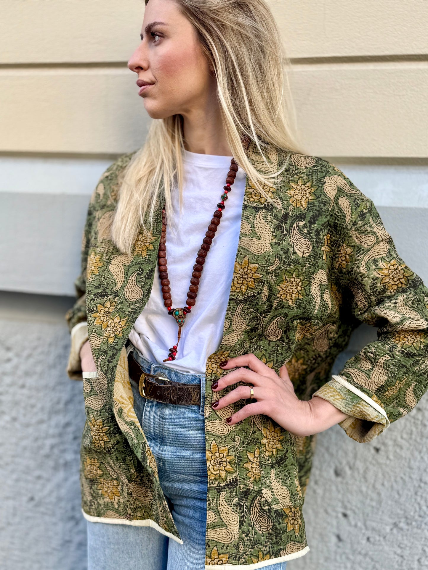 Old Kantha Kimono Jacket