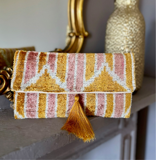 Clutch/Pochette Silk Ikat - Indira