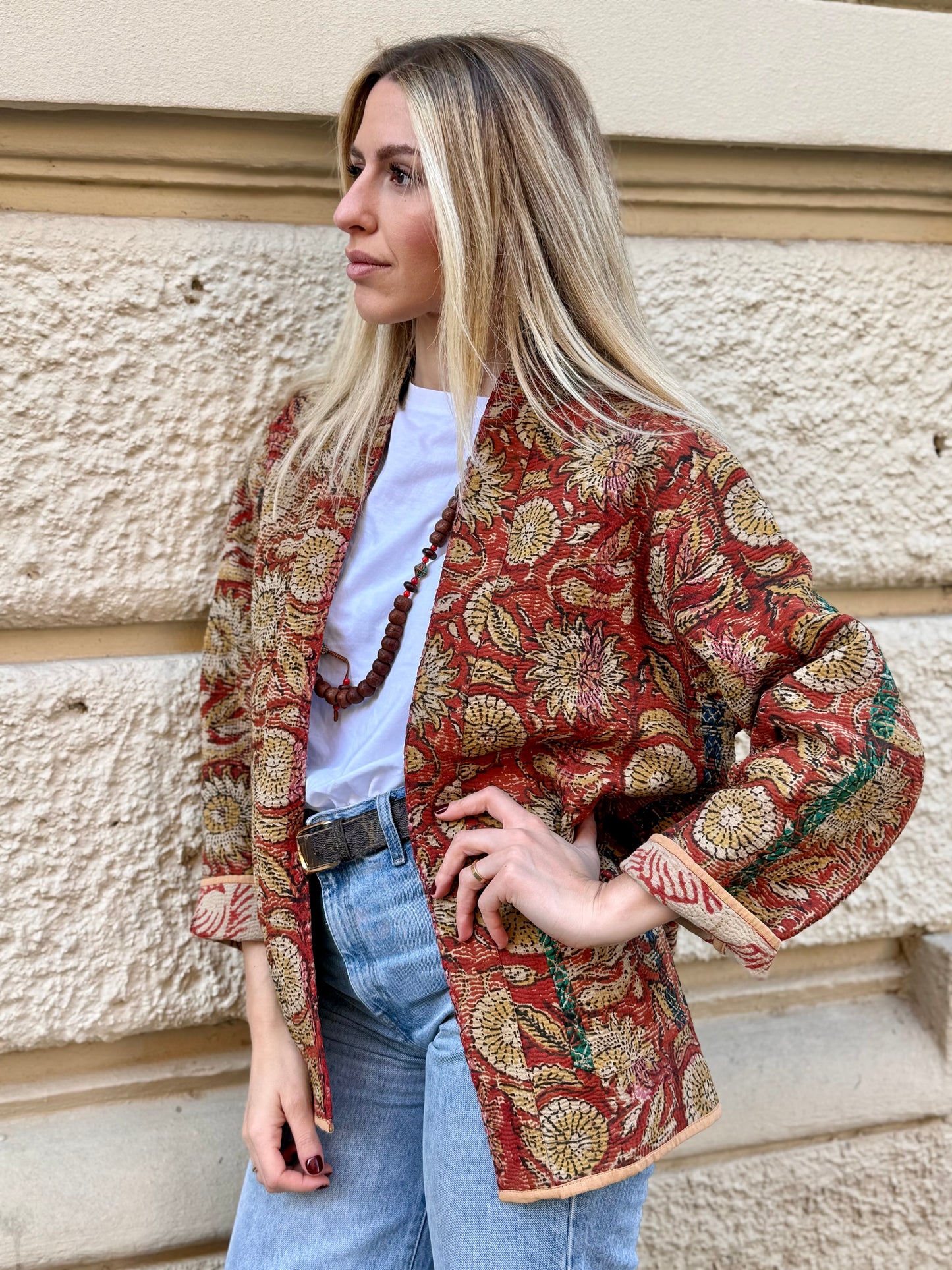 Old Kantha Kimono Jacket