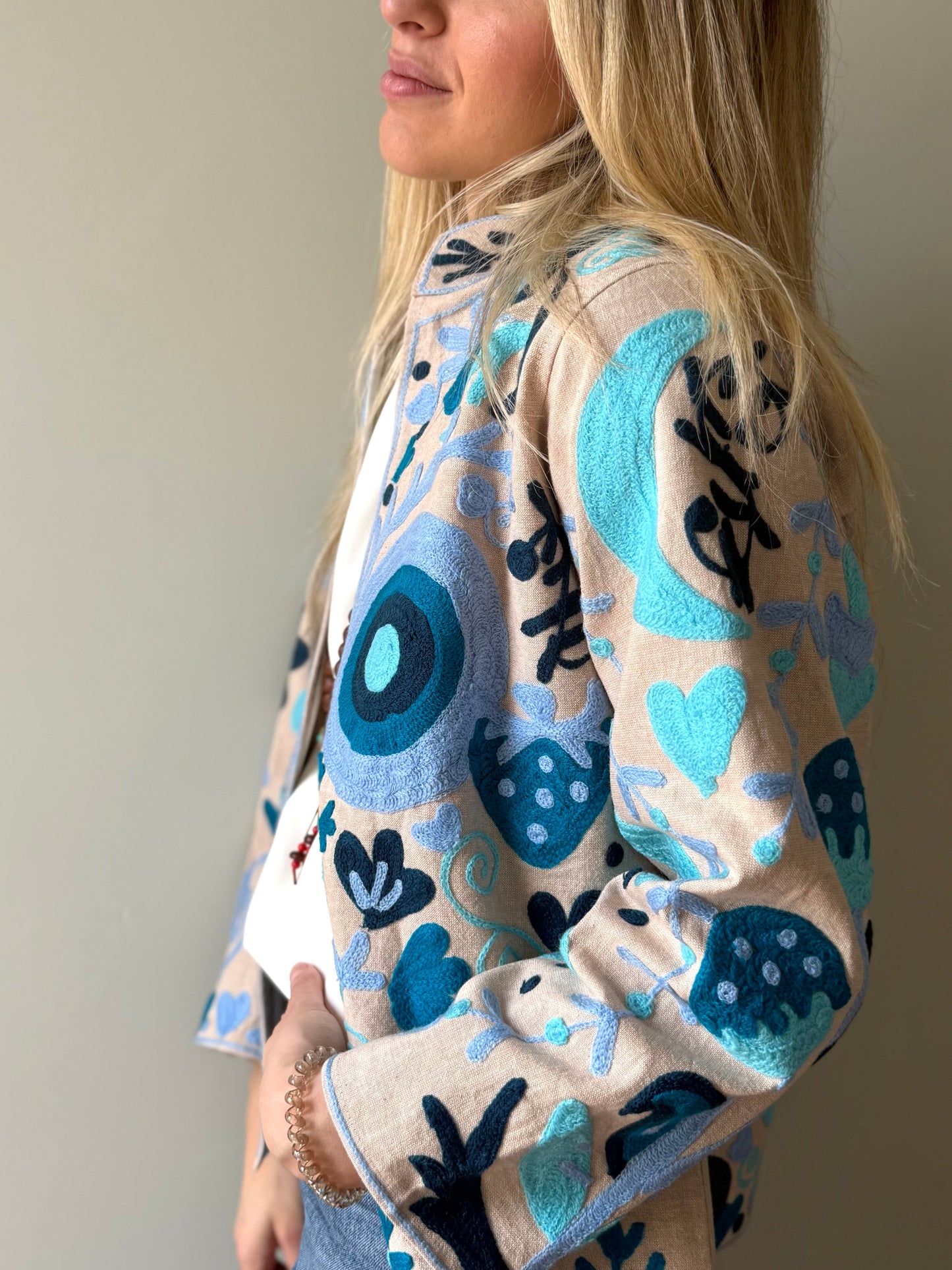 Cotton Boho Jacket Embroidered