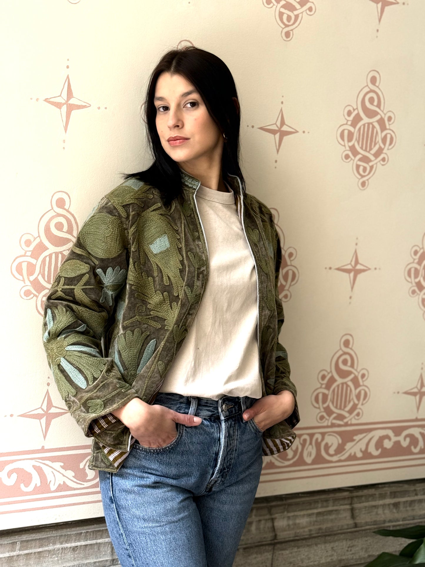Velvet Jacket Stone Washed - Medium