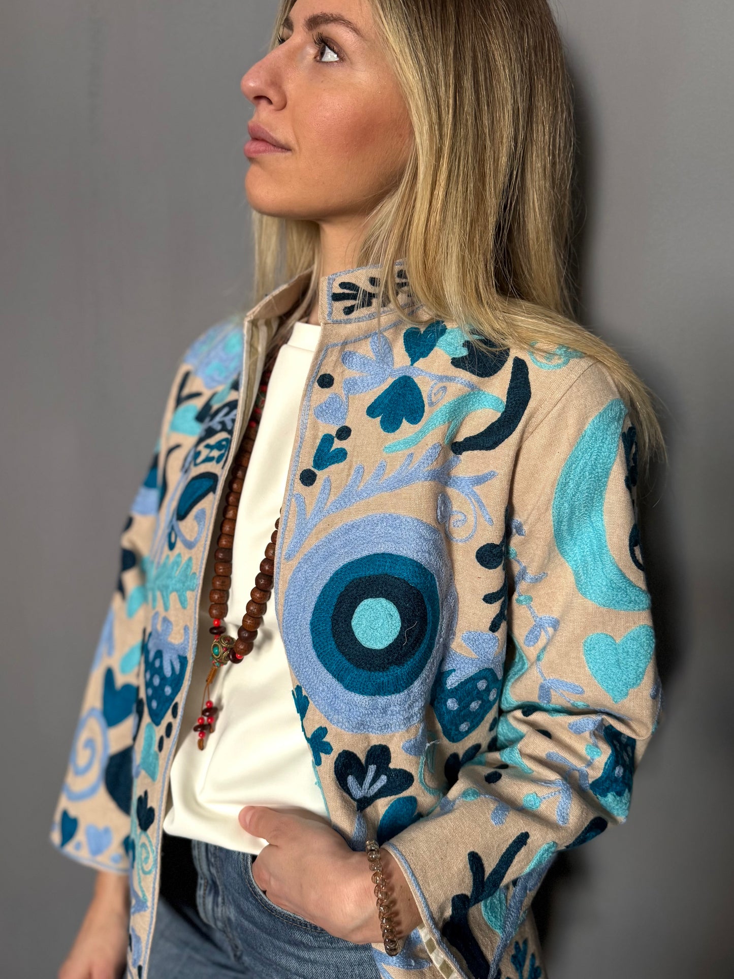Cotton Boho Jacket Embroidered