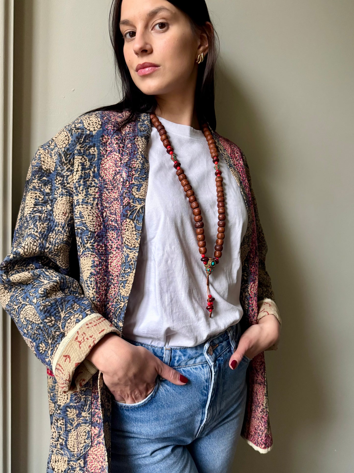 Old Kantha Kimono Jacket