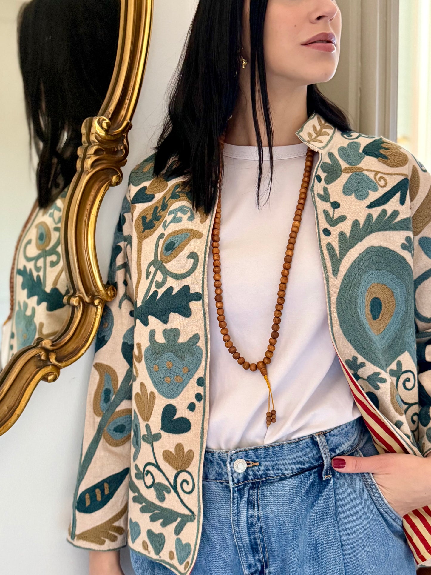 Cotton Boho Jacket Embroidered
