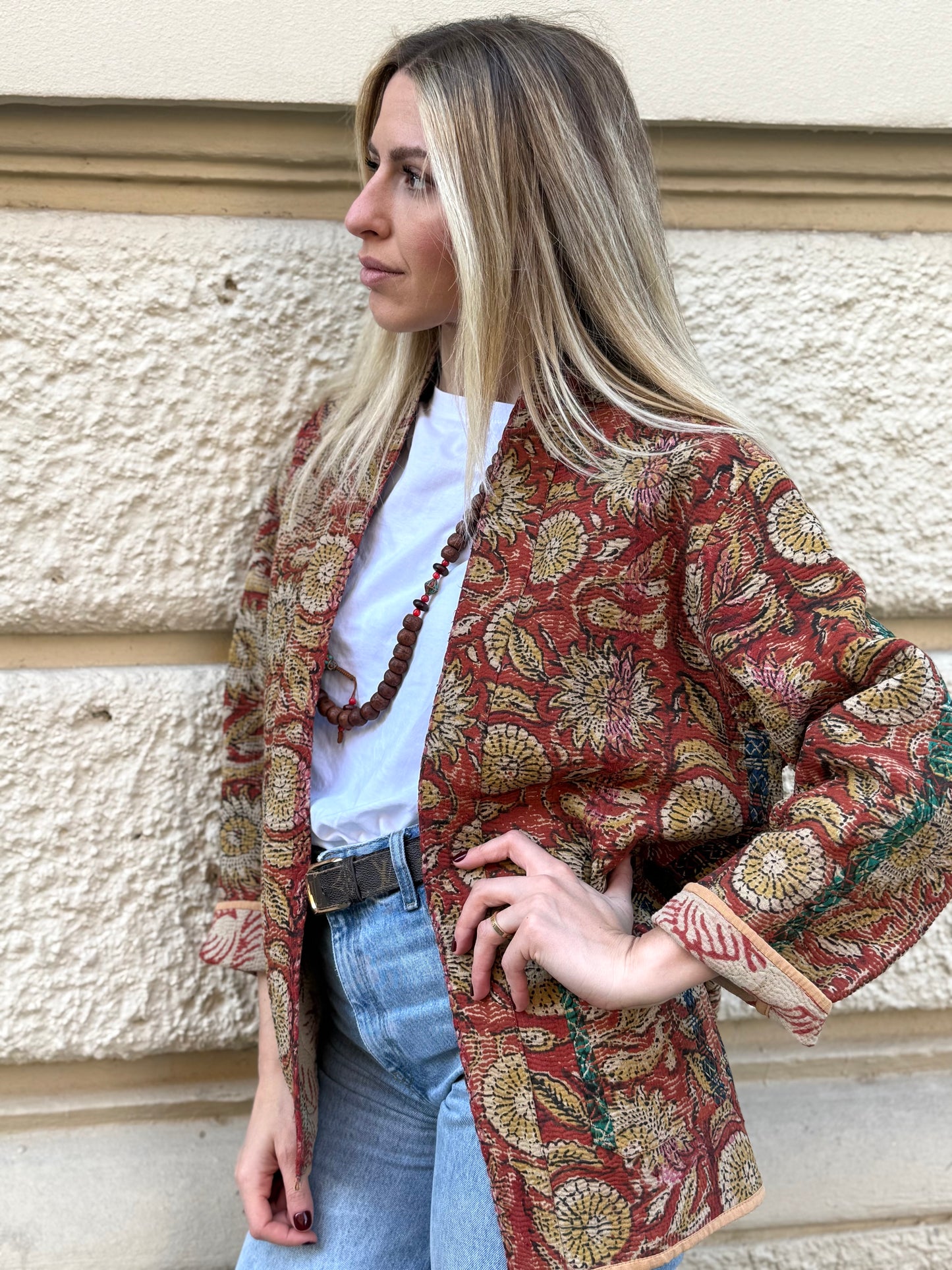 Old Kantha Kimono Jacket
