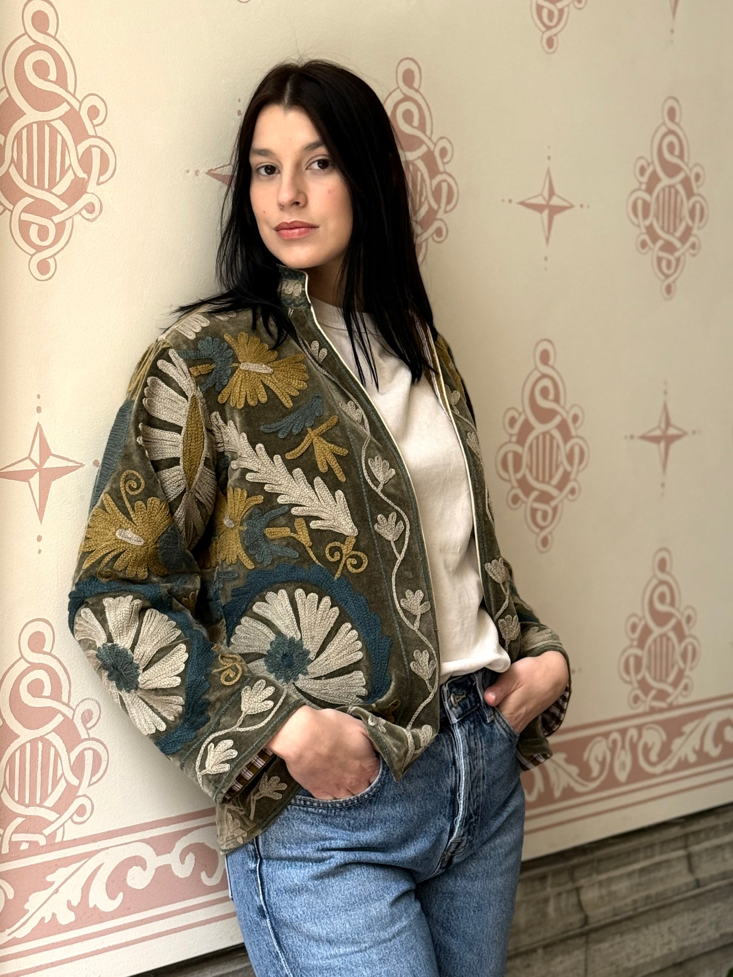 Velvet Jacket Stone Washed - Small