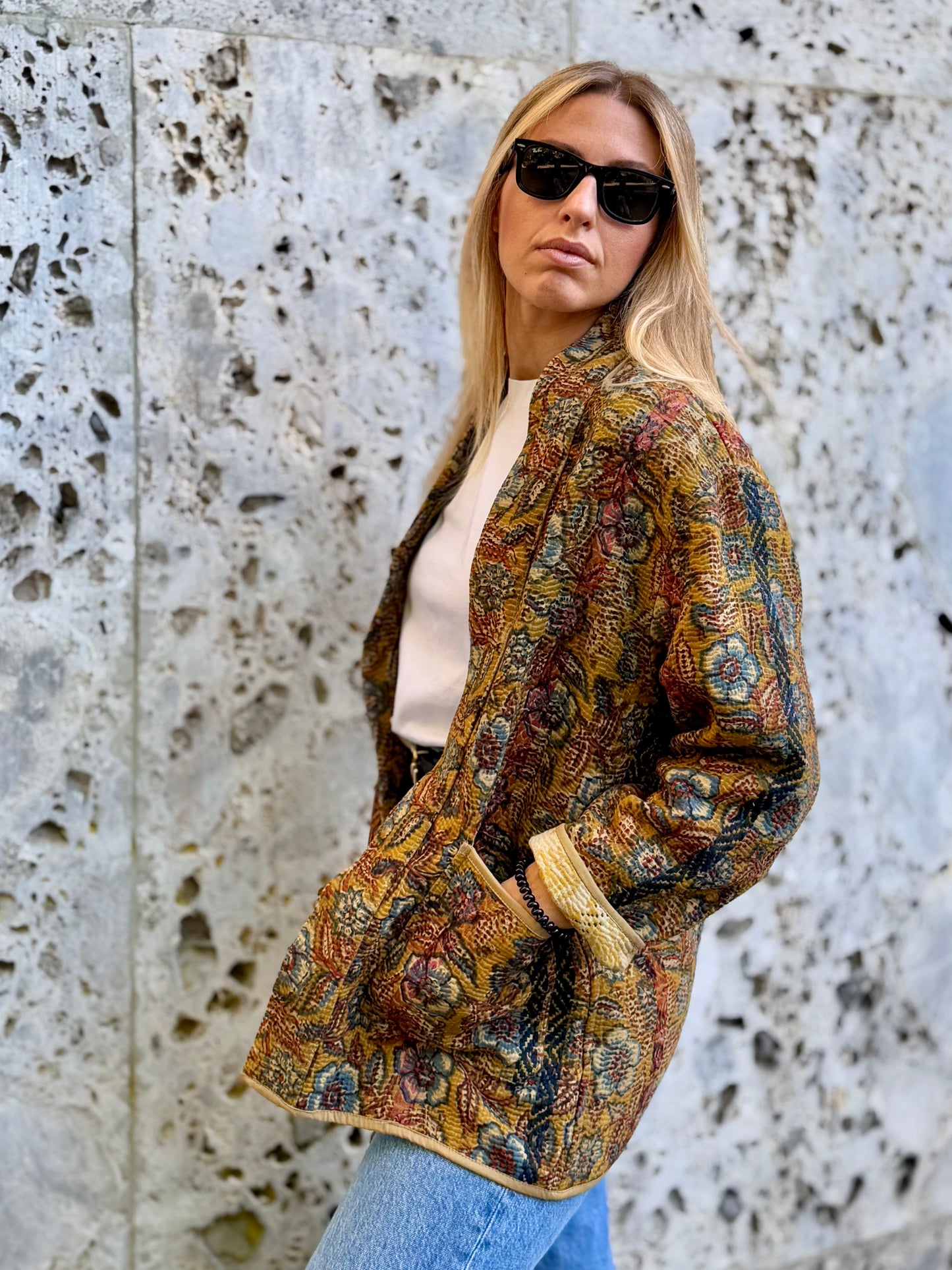 Old Kantha Kimono Jacket