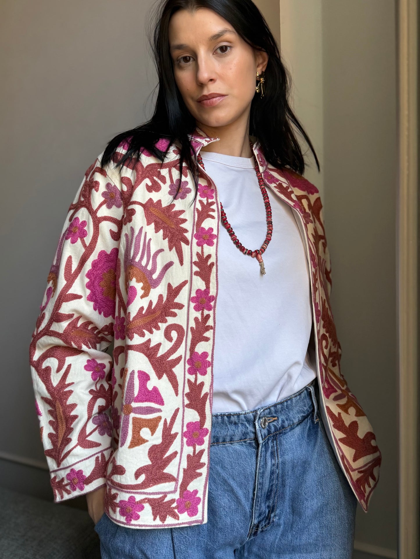 Cotton Boho Jacket Embroidered