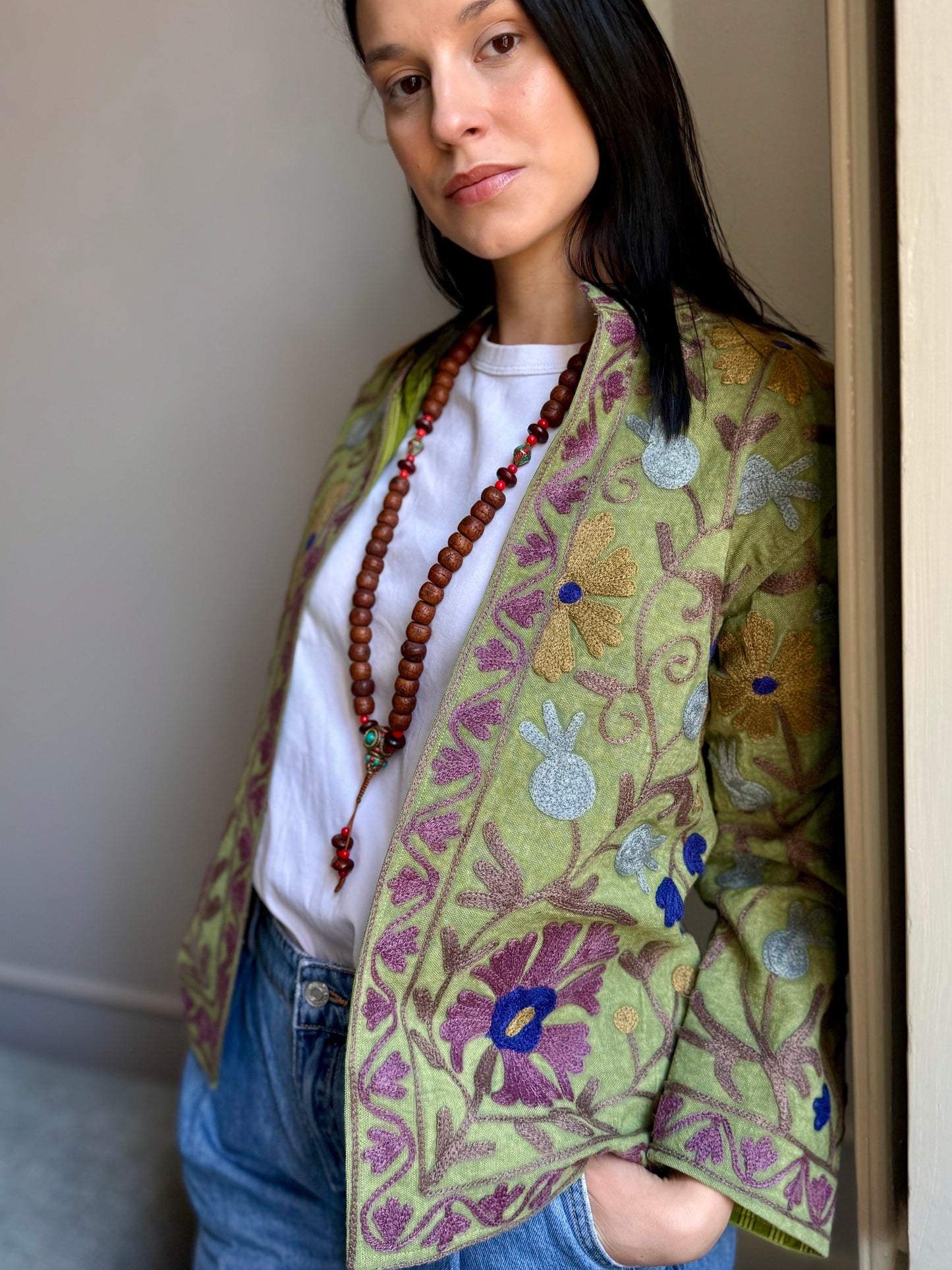 Cotton Suzani Jacket Embroidered