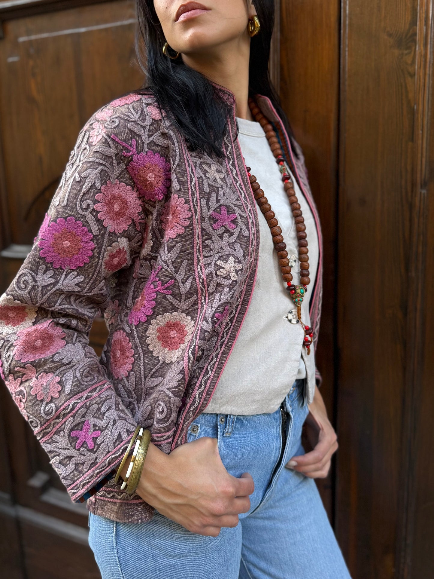 Cotton Suzani Jacket Embroidered