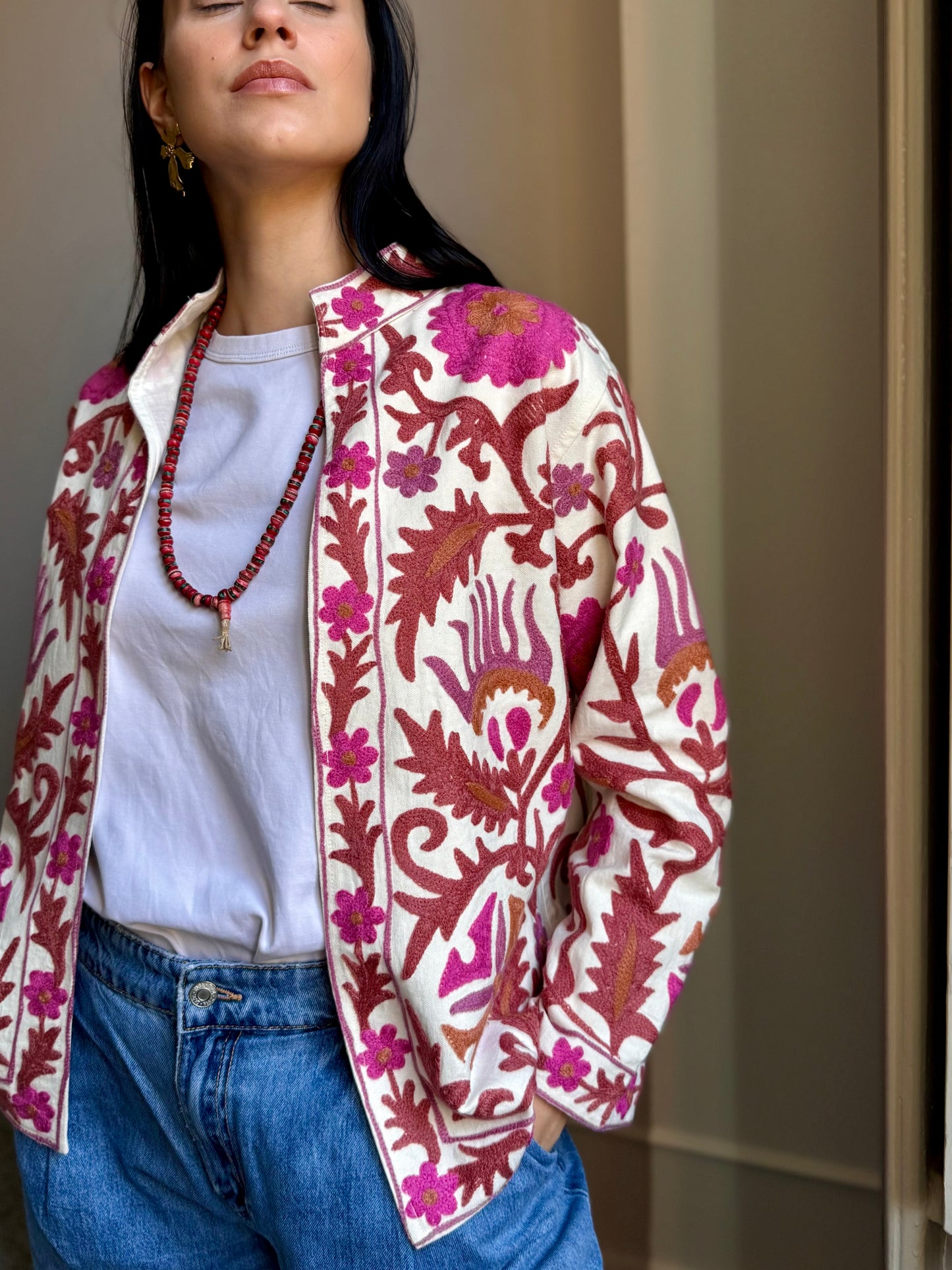 Cotton Boho Jacket Embroidered