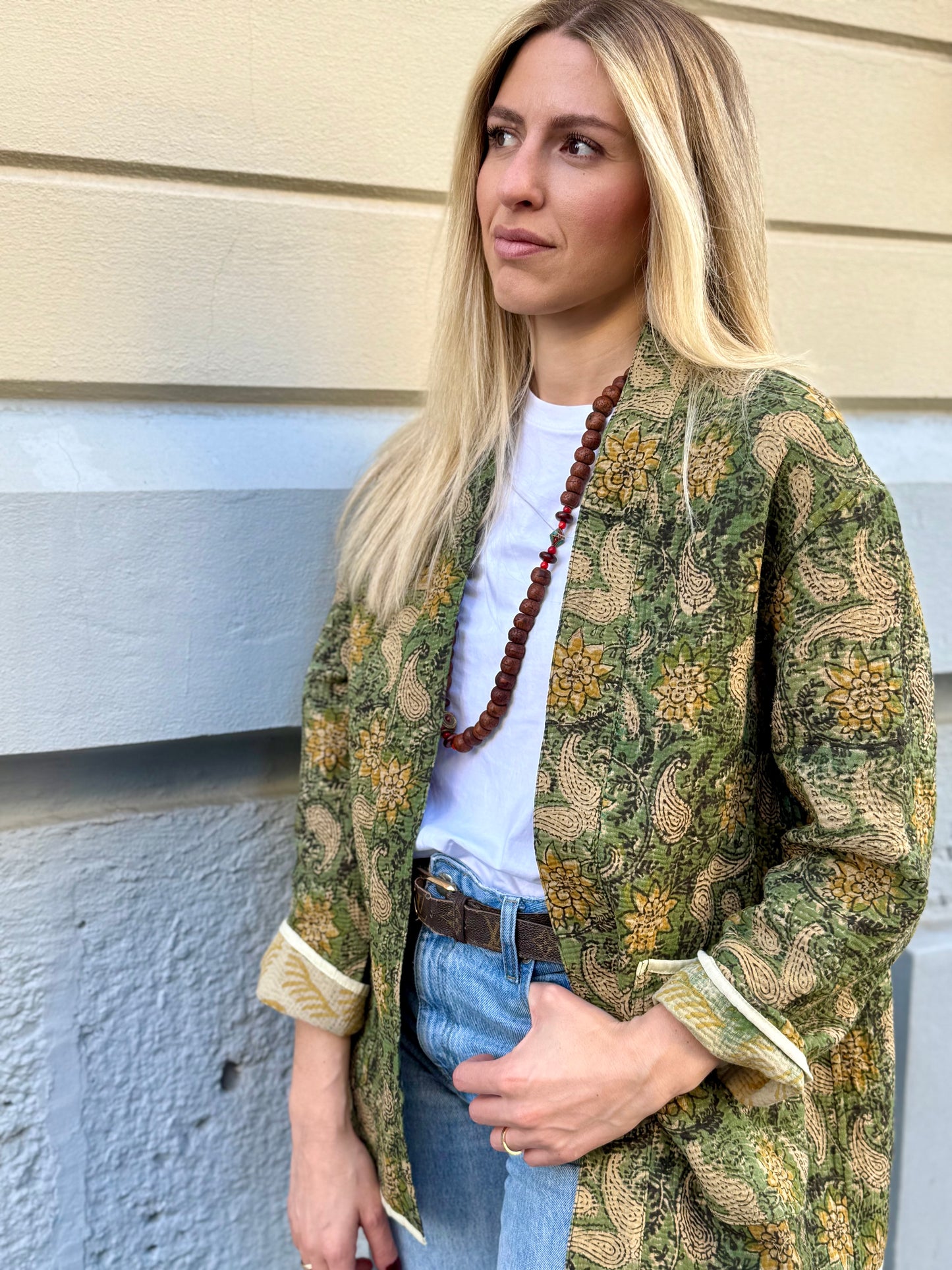 Old Kantha Kimono Jacket
