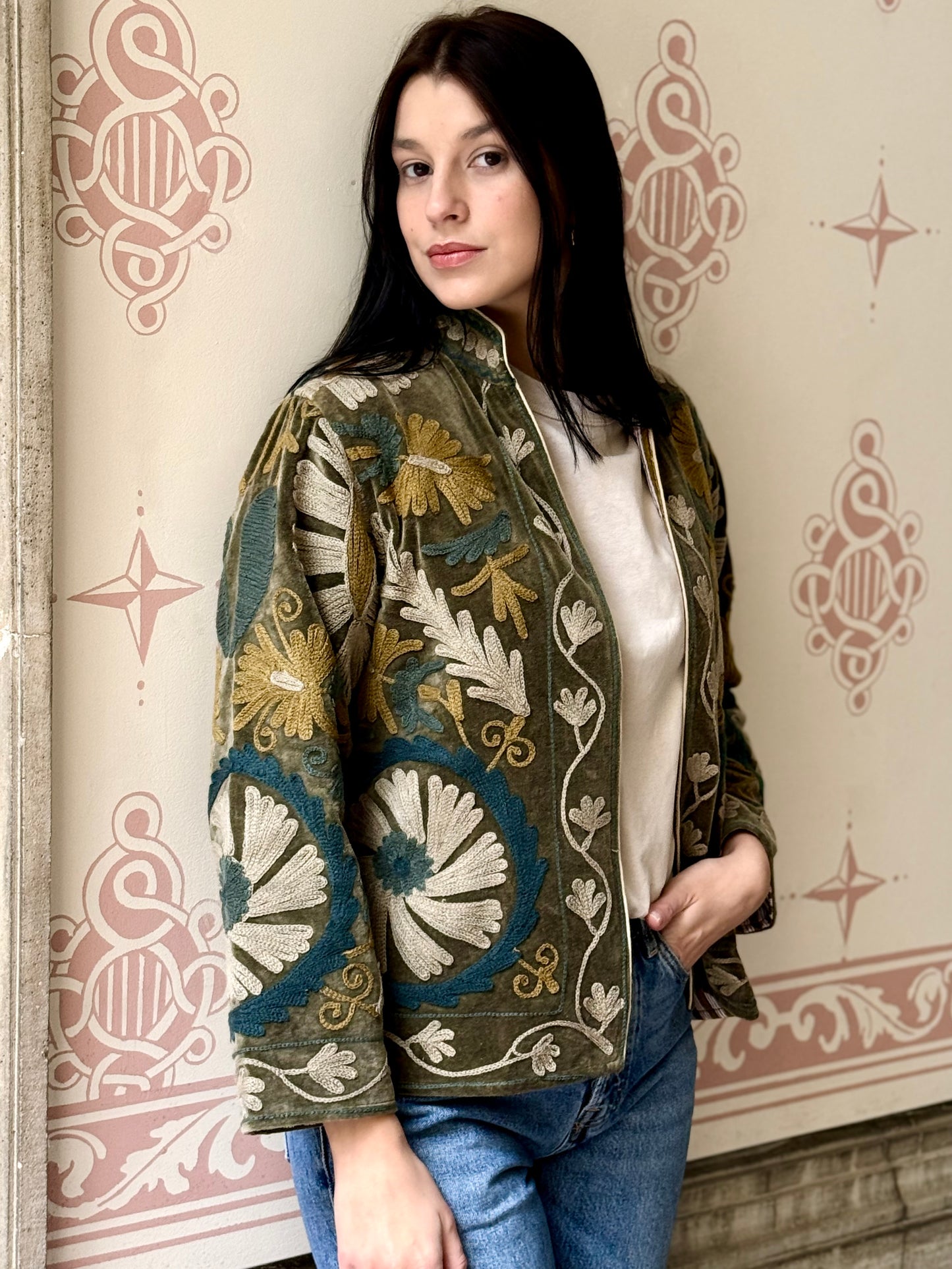 Velvet Jacket Stone Washed - Small