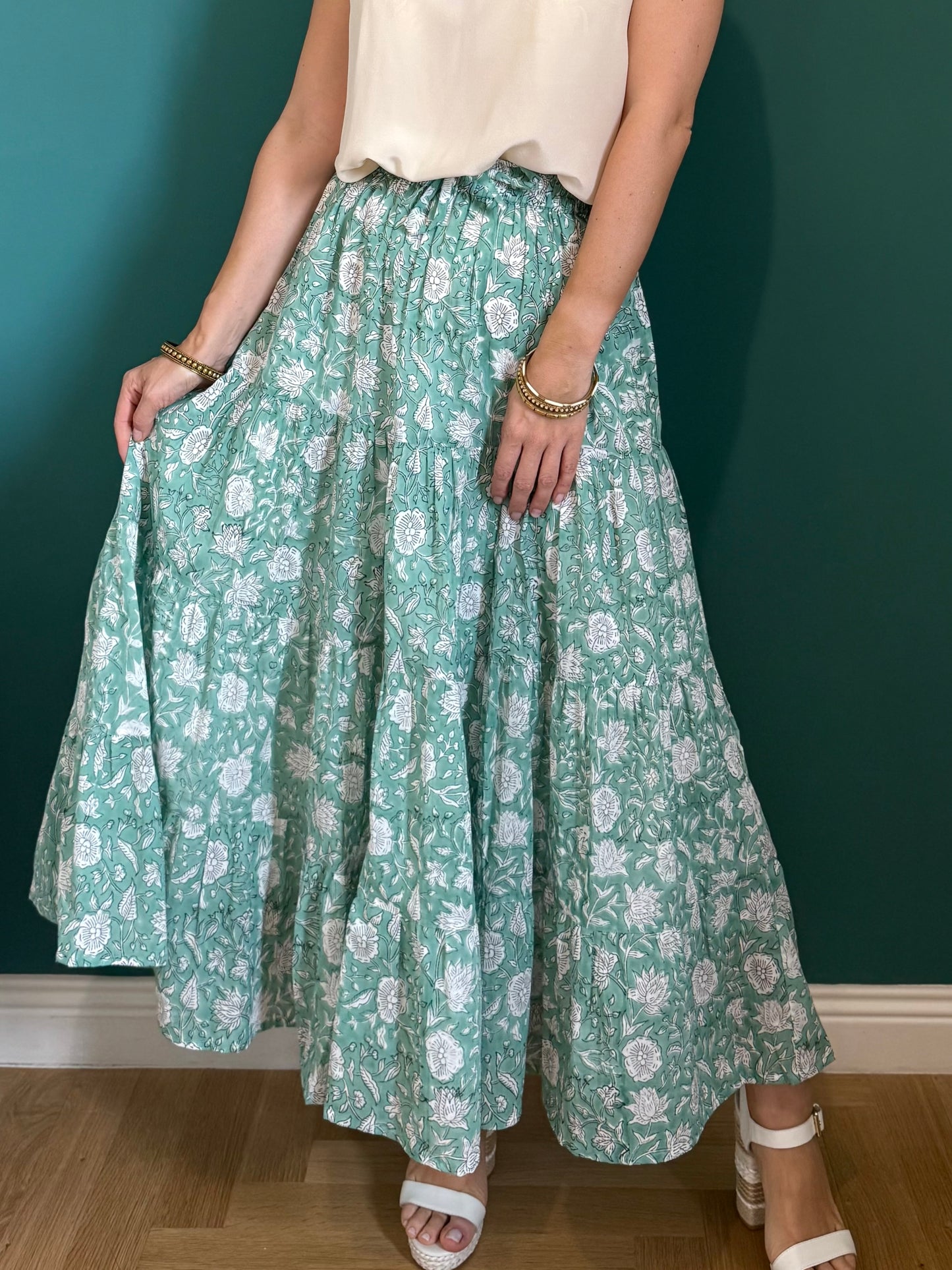 Long Flounced Skirt - Gilda