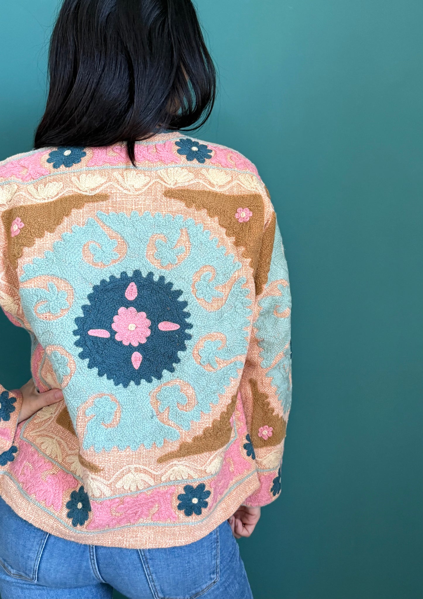 Cotton Suzani Embroidered Jacket