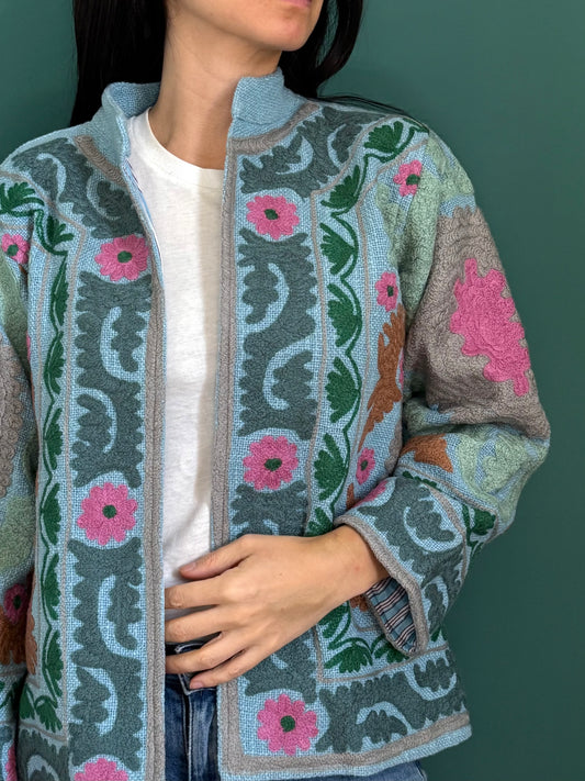 Cotton Suzani Embroidered Jacket