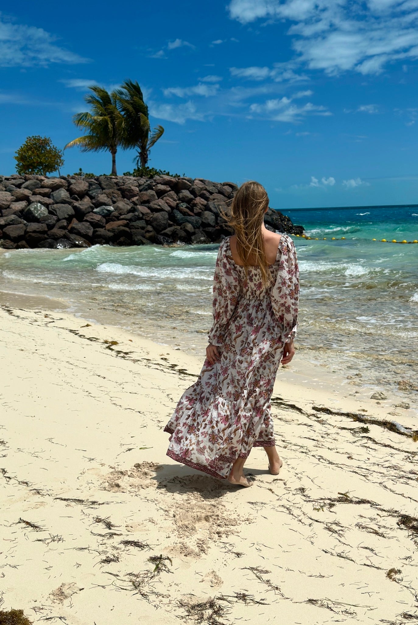 Sabrina Long dress in organic cotton