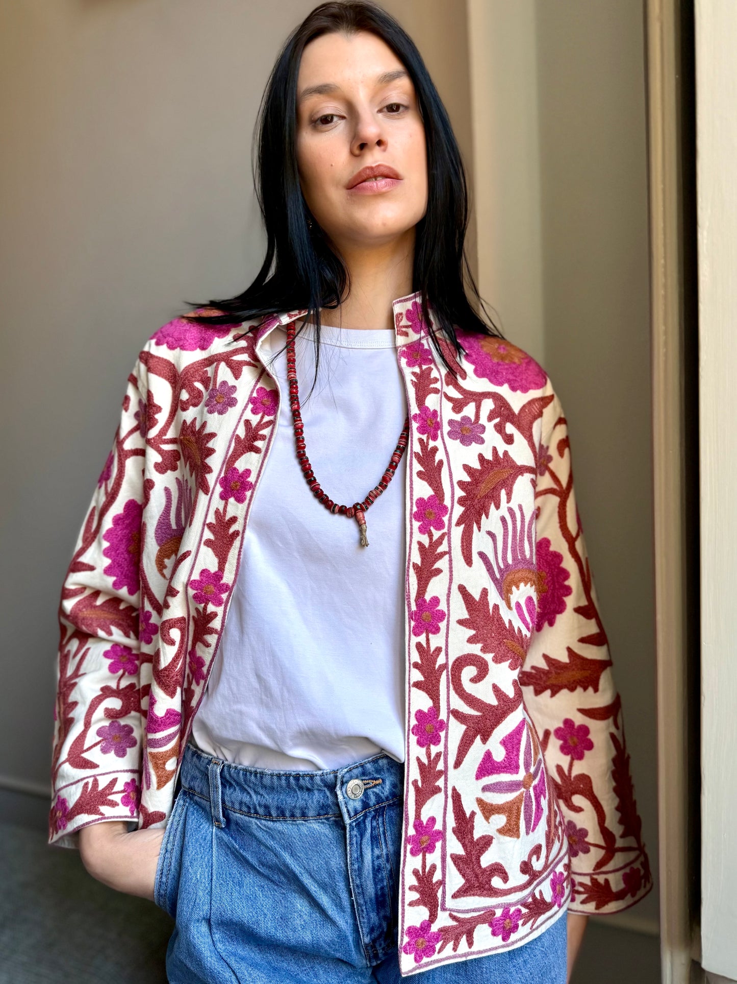 Cotton Boho Jacket Embroidered
