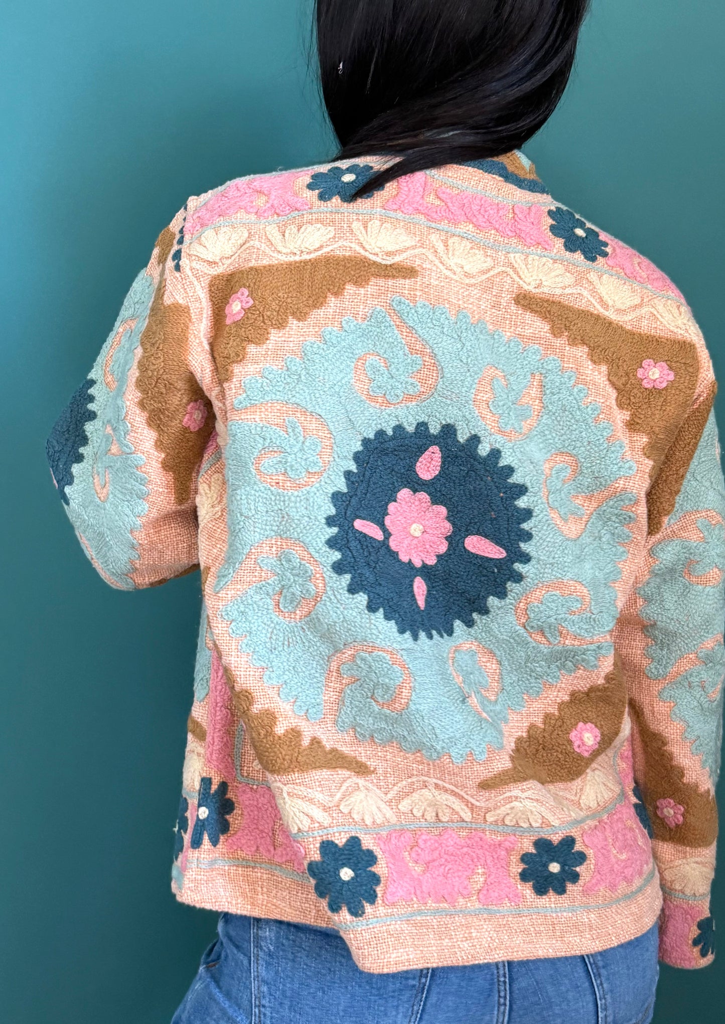 Cotton Suzani Embroidered Jacket