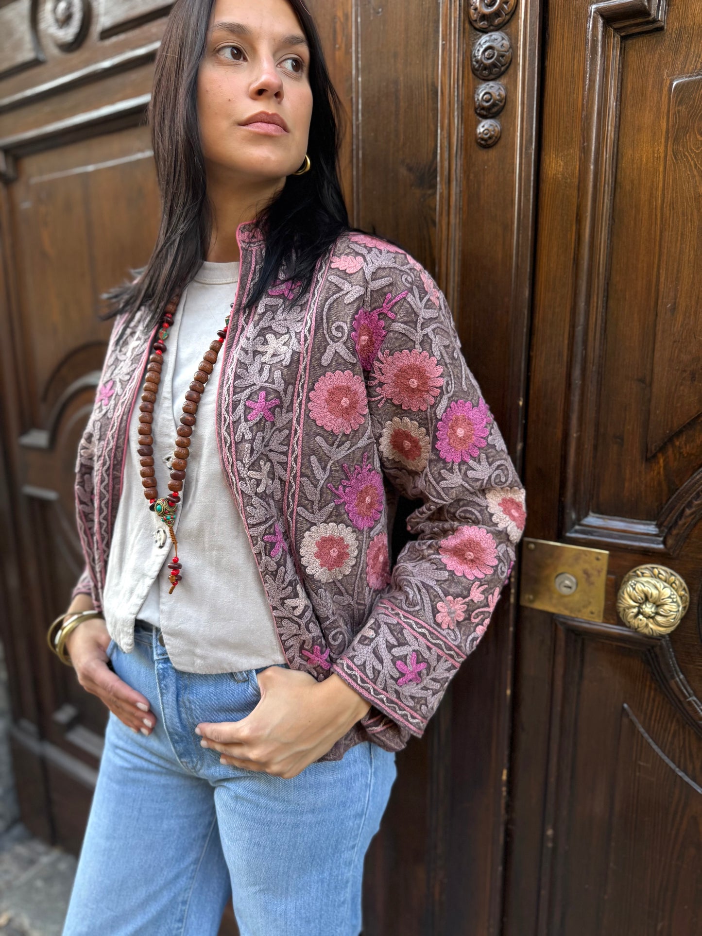 Cotton Suzani Jacket Embroidered