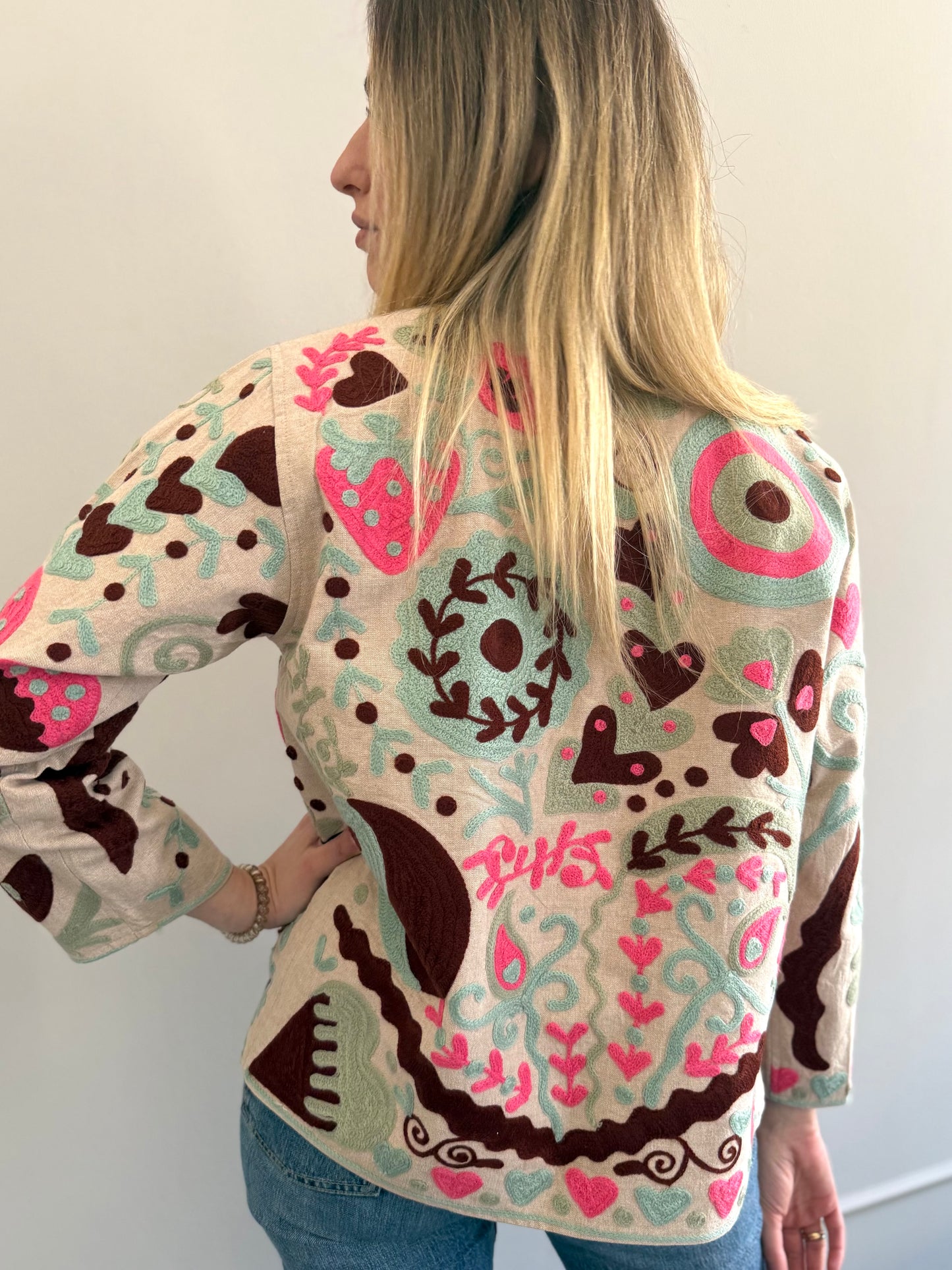 Cotton Boho Jacket Embroidered