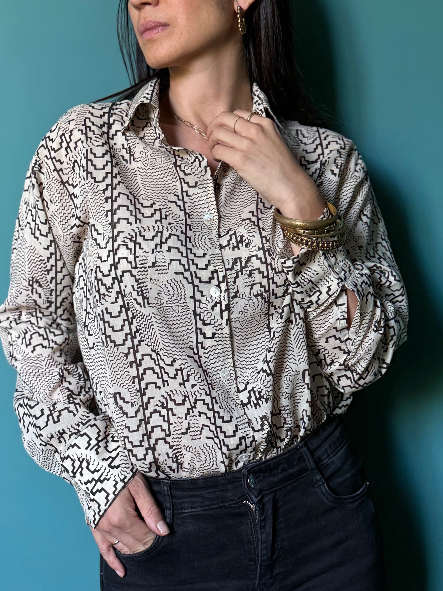 Cotton Shirt - Tibetan Tiger