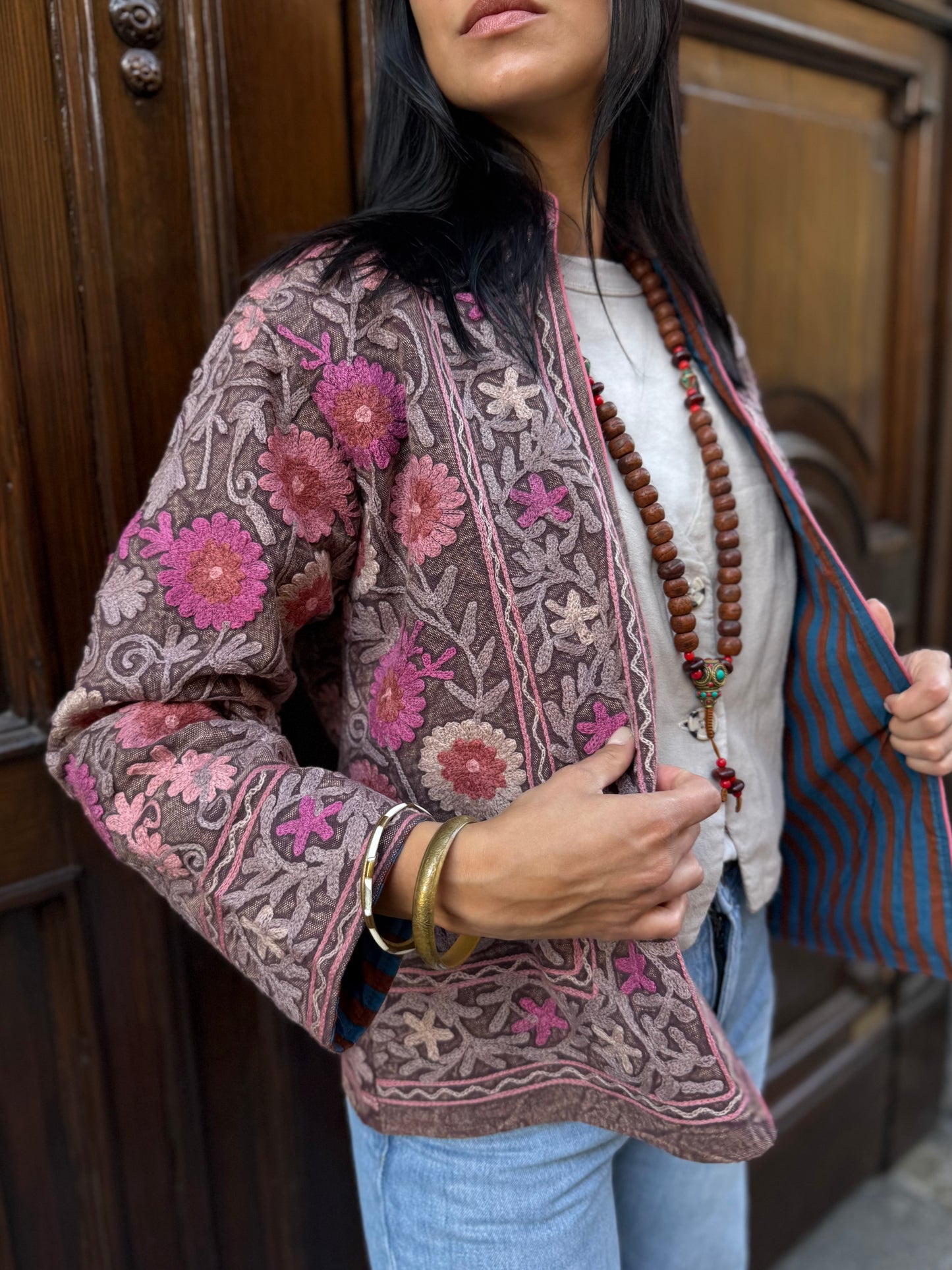 Cotton Suzani Jacket Embroidered