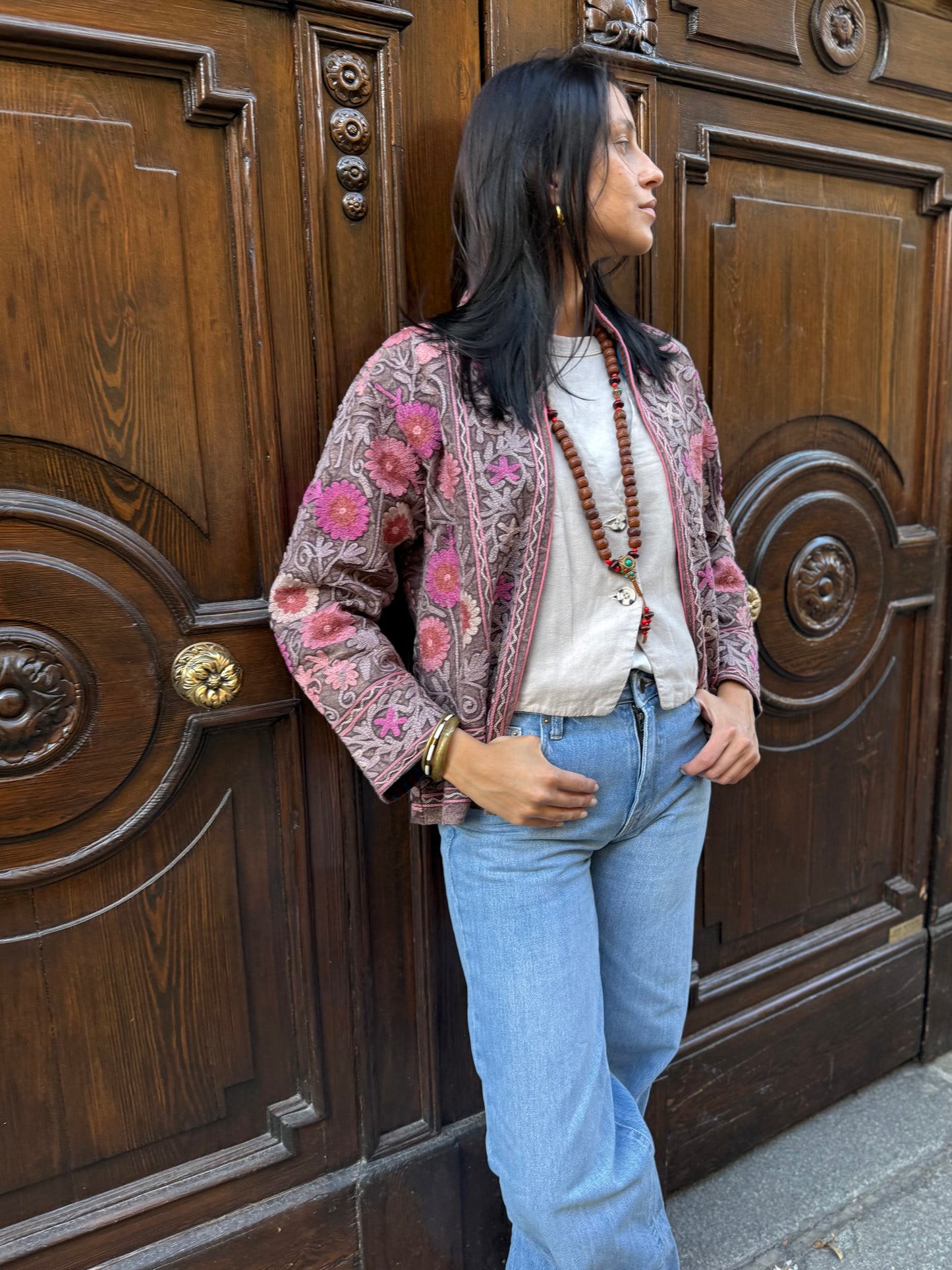 Cotton Suzani Jacket Embroidered