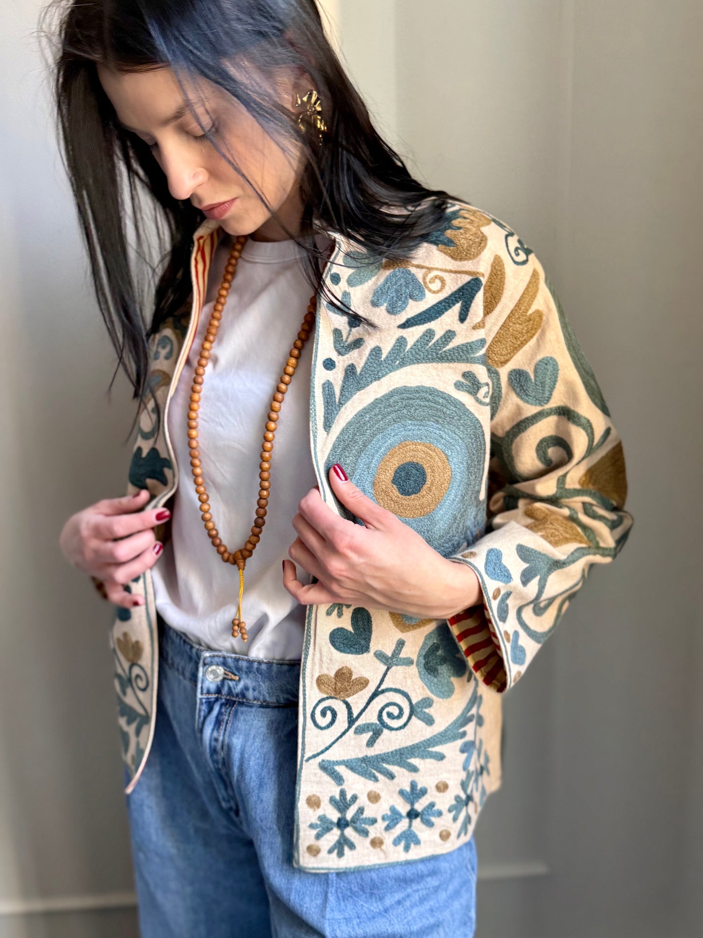 Cotton Boho Jacket Embroidered