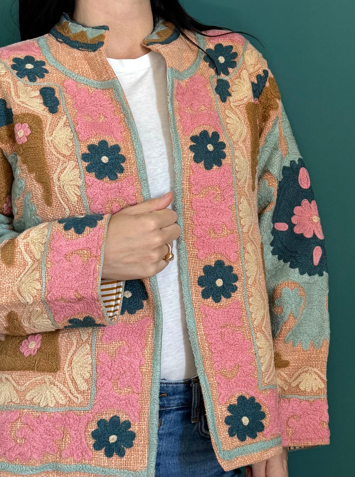 Cotton Suzani Embroidered Jacket