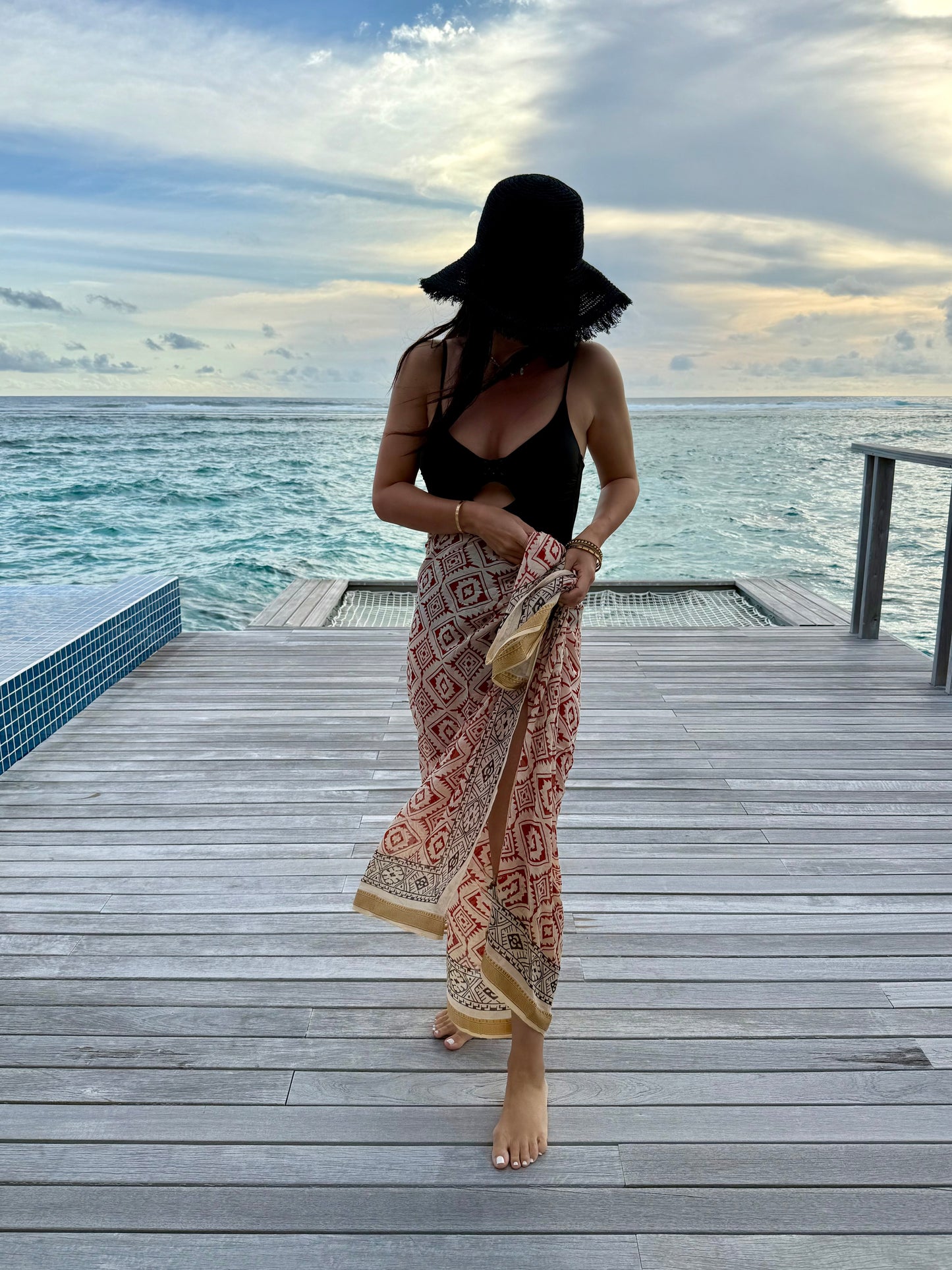 Golden Bagru Pareo/Sarong