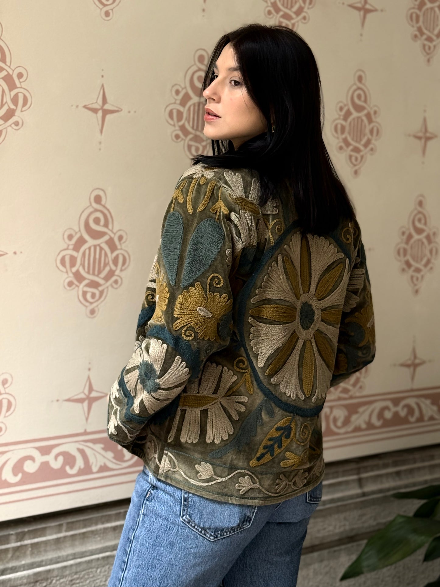 Velvet Jacket Stone Washed - Small