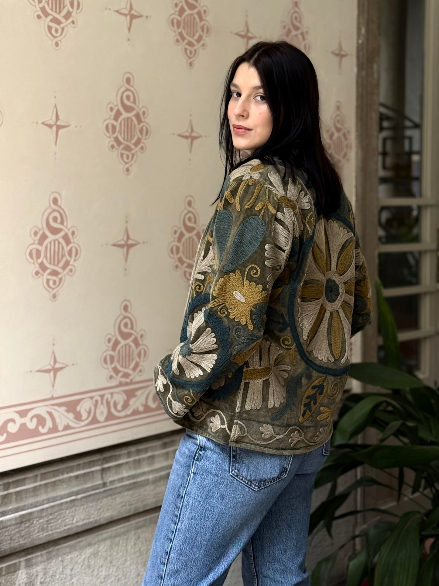 Velvet Jacket Stone Washed - Small