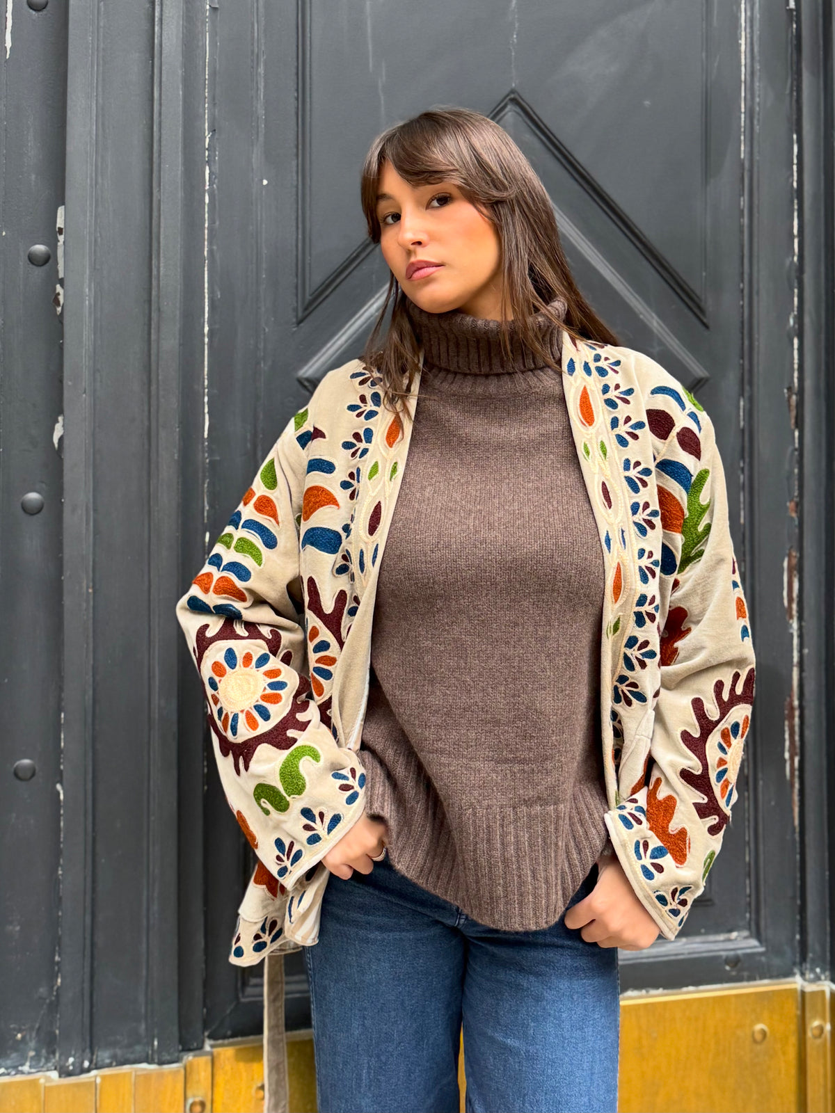 Velvet Kimono Jacket