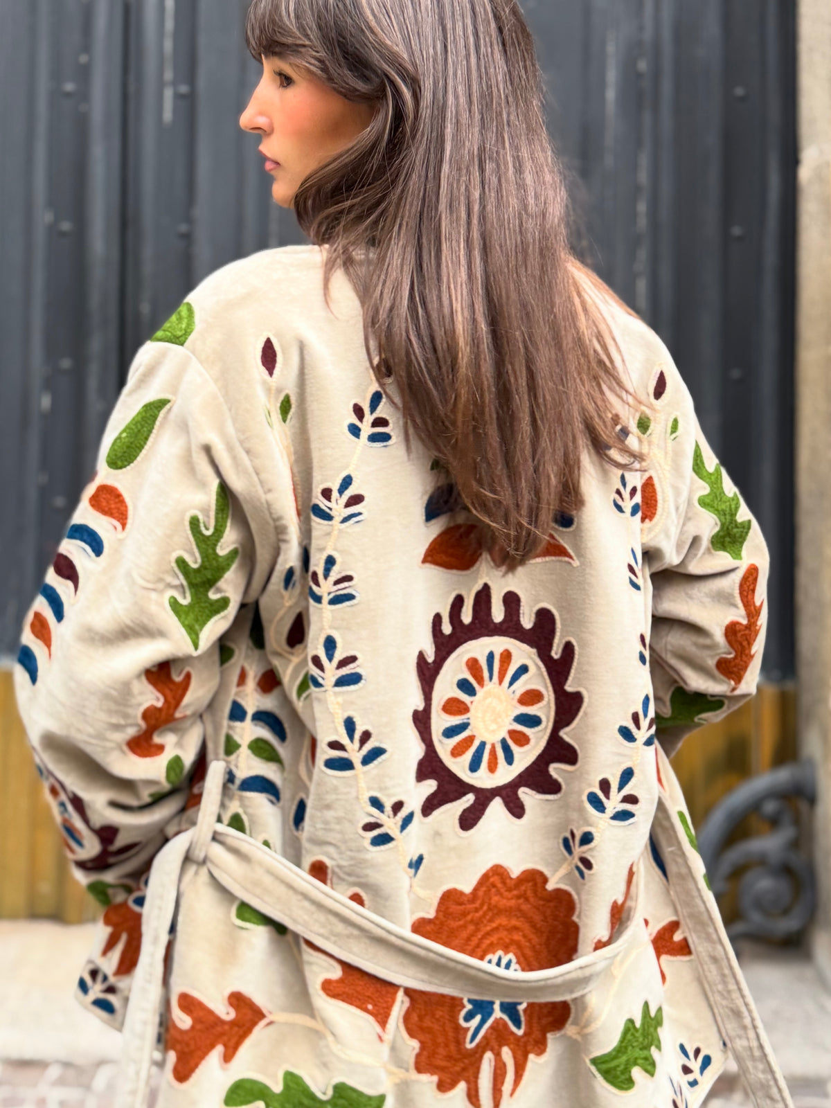 Velvet Kimono Jacket