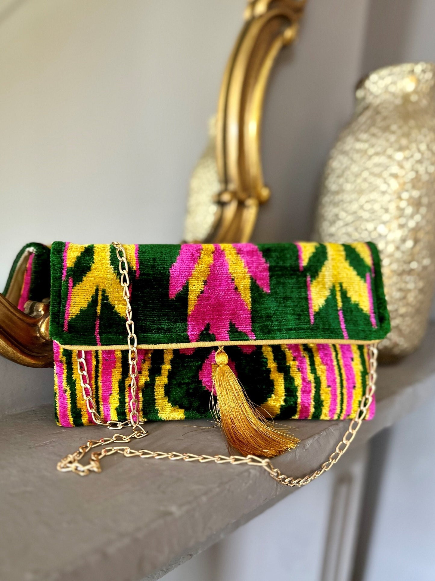 Clutch Pochette Silk Ikat  - Zahira