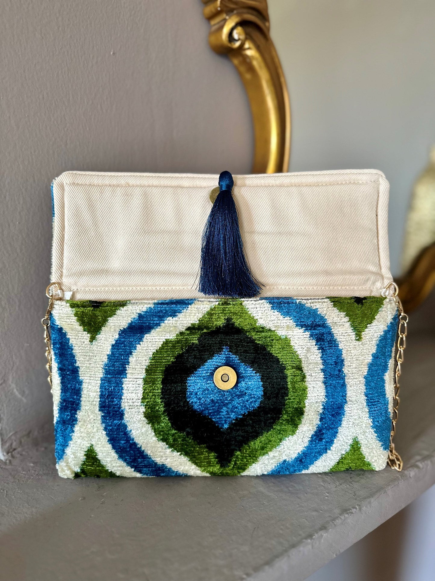 Clutch/Pochette Silk Ikat - Adhira